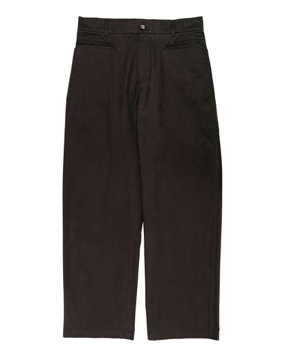 De Bonne Facture Gardian Trousers Soft Cotton Twill Chocolate