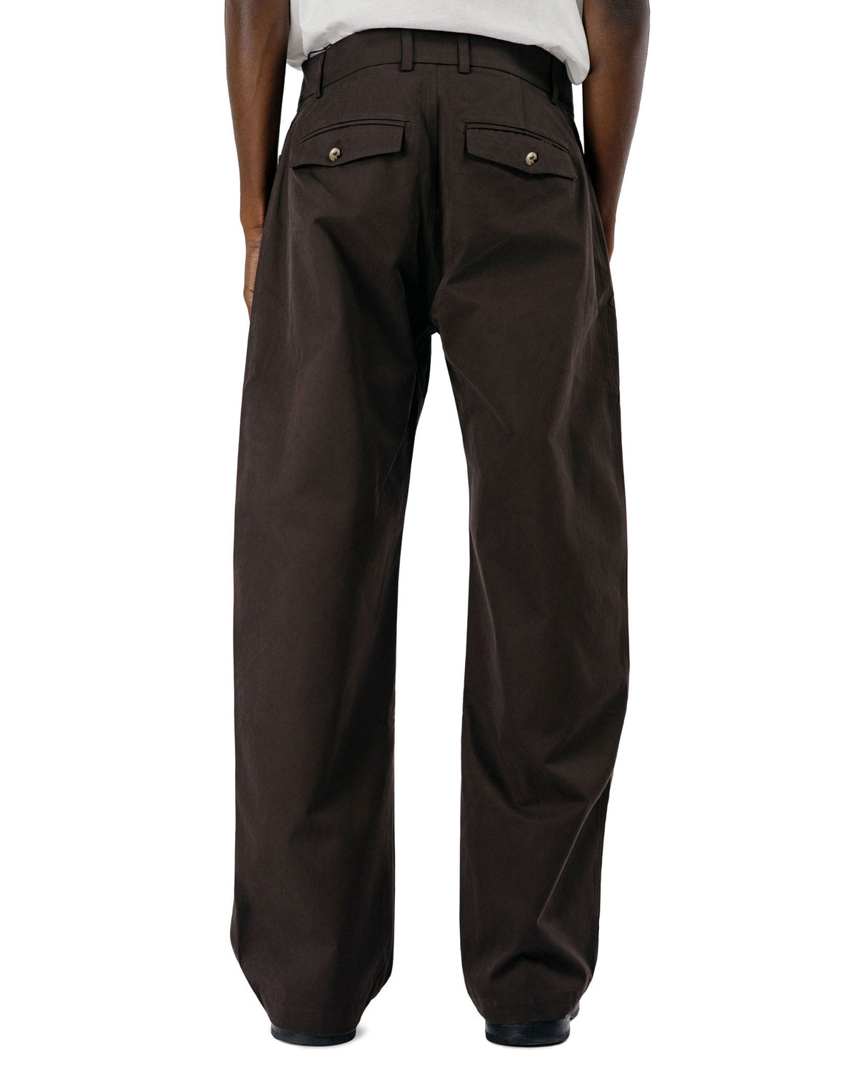 De Bonne Facture Gardian Trousers Soft Cotton Twill Chocolate