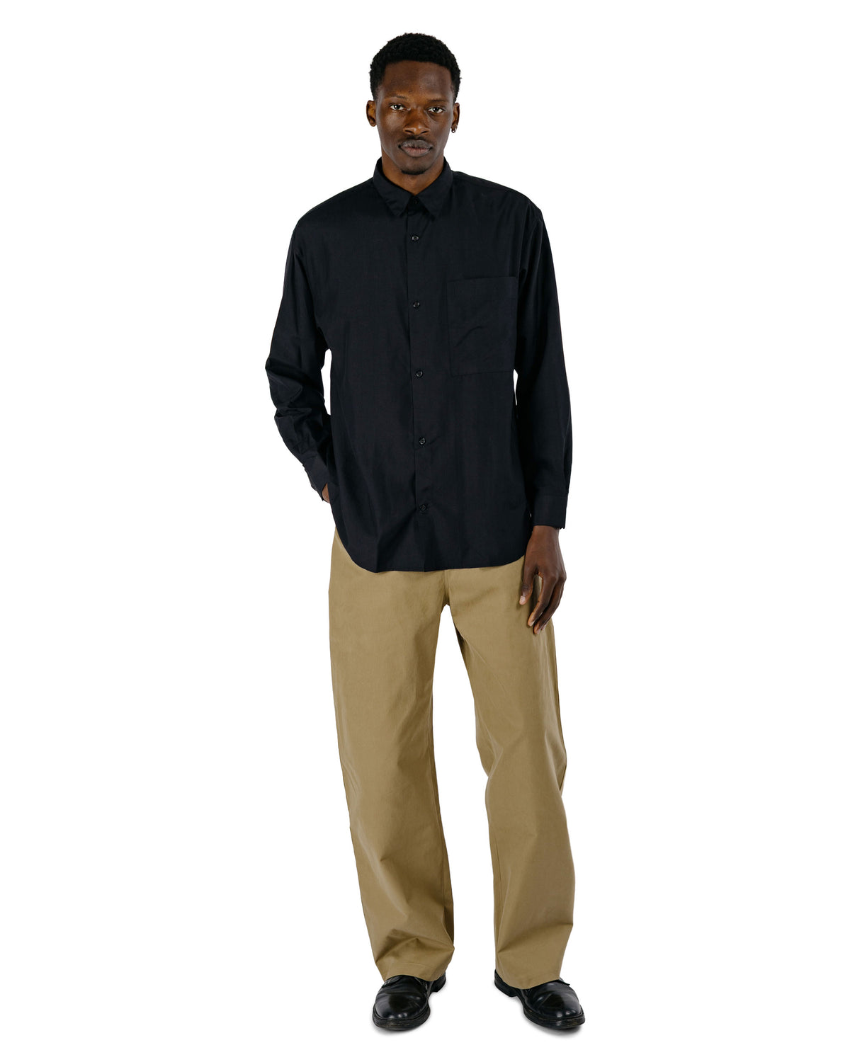 De Bonne Facture Gardian Trousers Soft Cotton Twill Putty