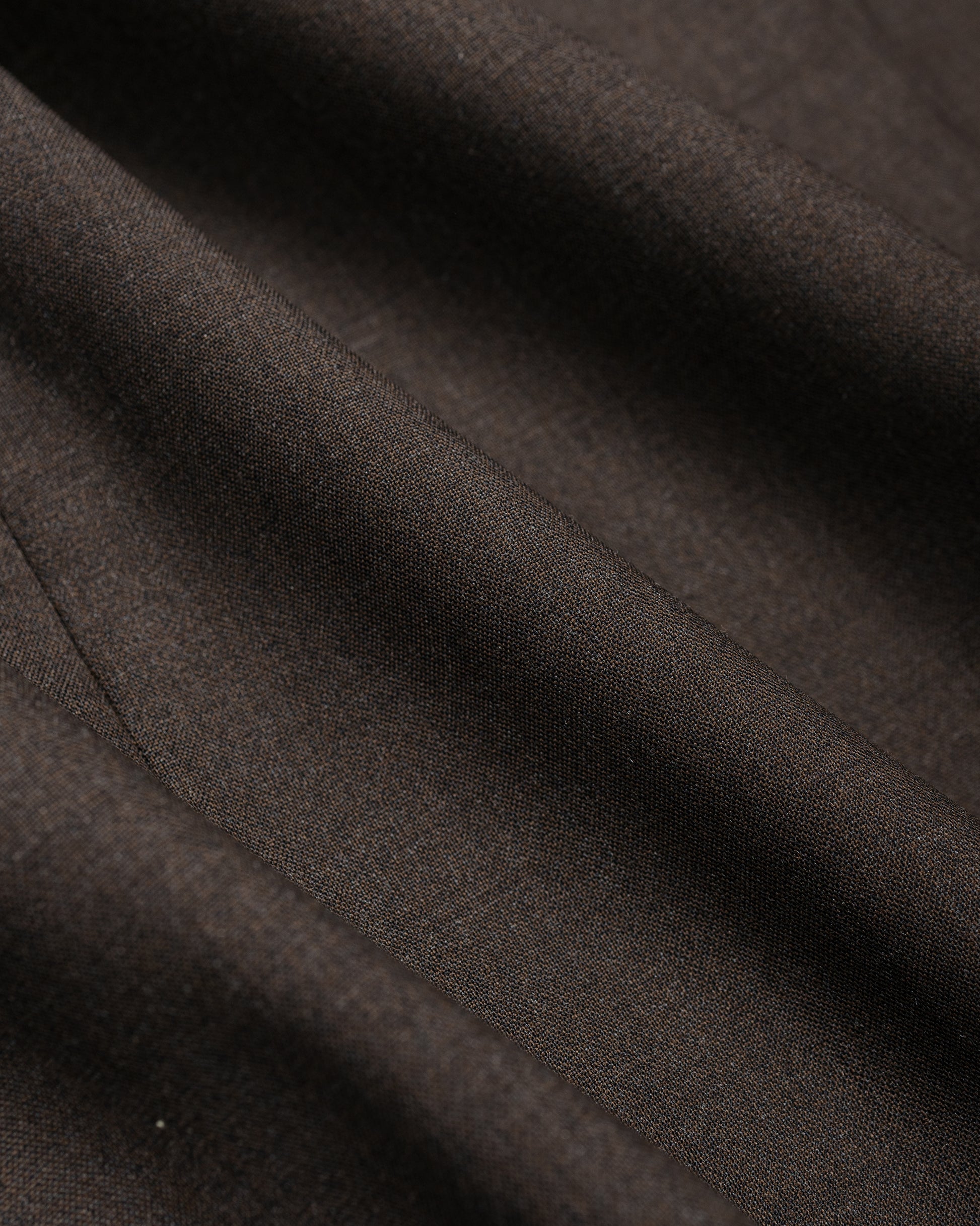 lost & found De Bonne Facture De Bonne Facture Naturalist Shorts Super 130's Cold Wool Bark Brown