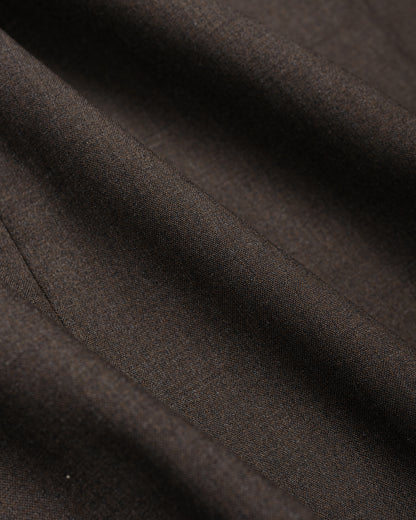 lost & found De Bonne Facture De Bonne Facture Naturalist Shorts Super 130's Cold Wool Bark Brown