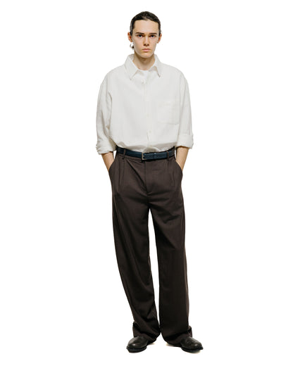 lost & found De Bonne Facture De Bonne Facture Oversized Shirt Cotton Hemp White