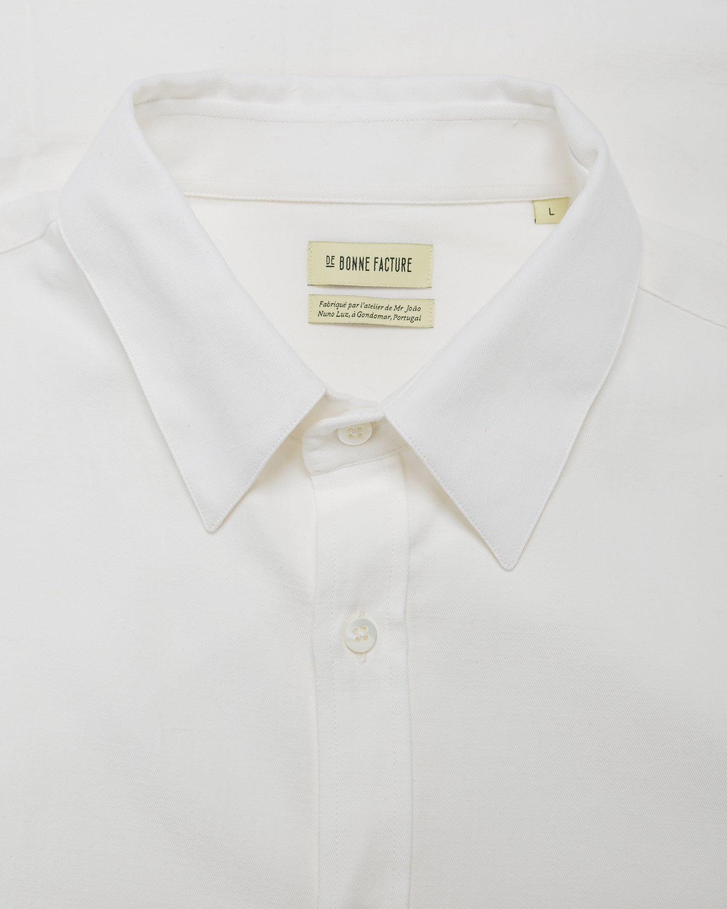 lost & found De Bonne Facture De Bonne Facture Oversized Shirt Cotton Hemp White