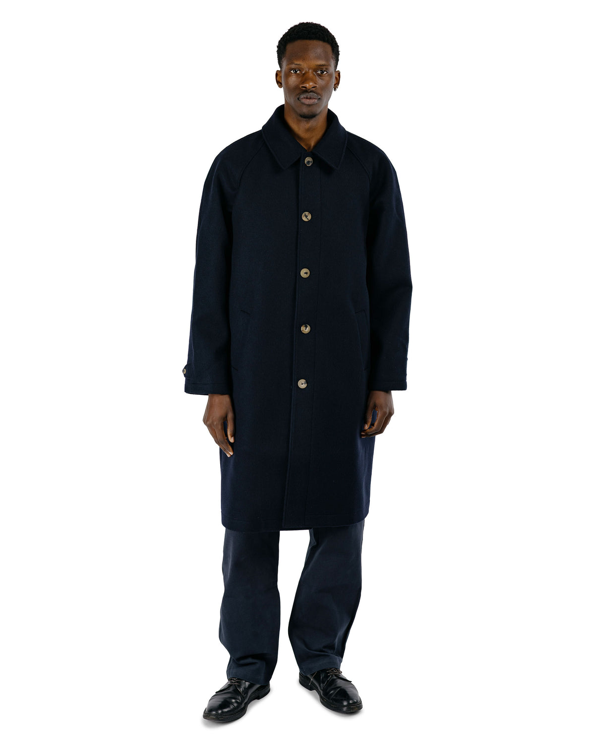 De Bonne Facture Balloon Trousers Heavy Cotton Drill Dark Navy