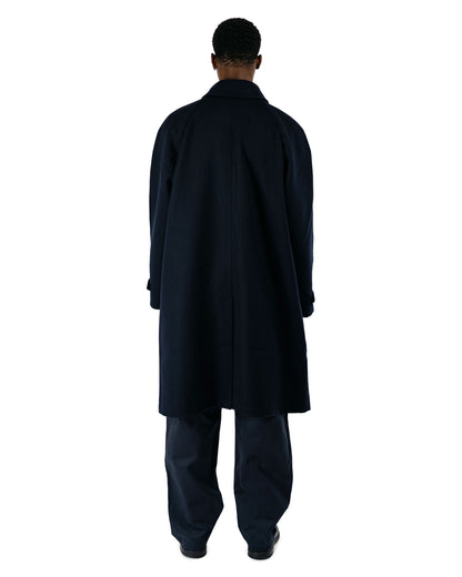 De Bonne Facture Parisian Raglan Coat Austrian Wool Navy