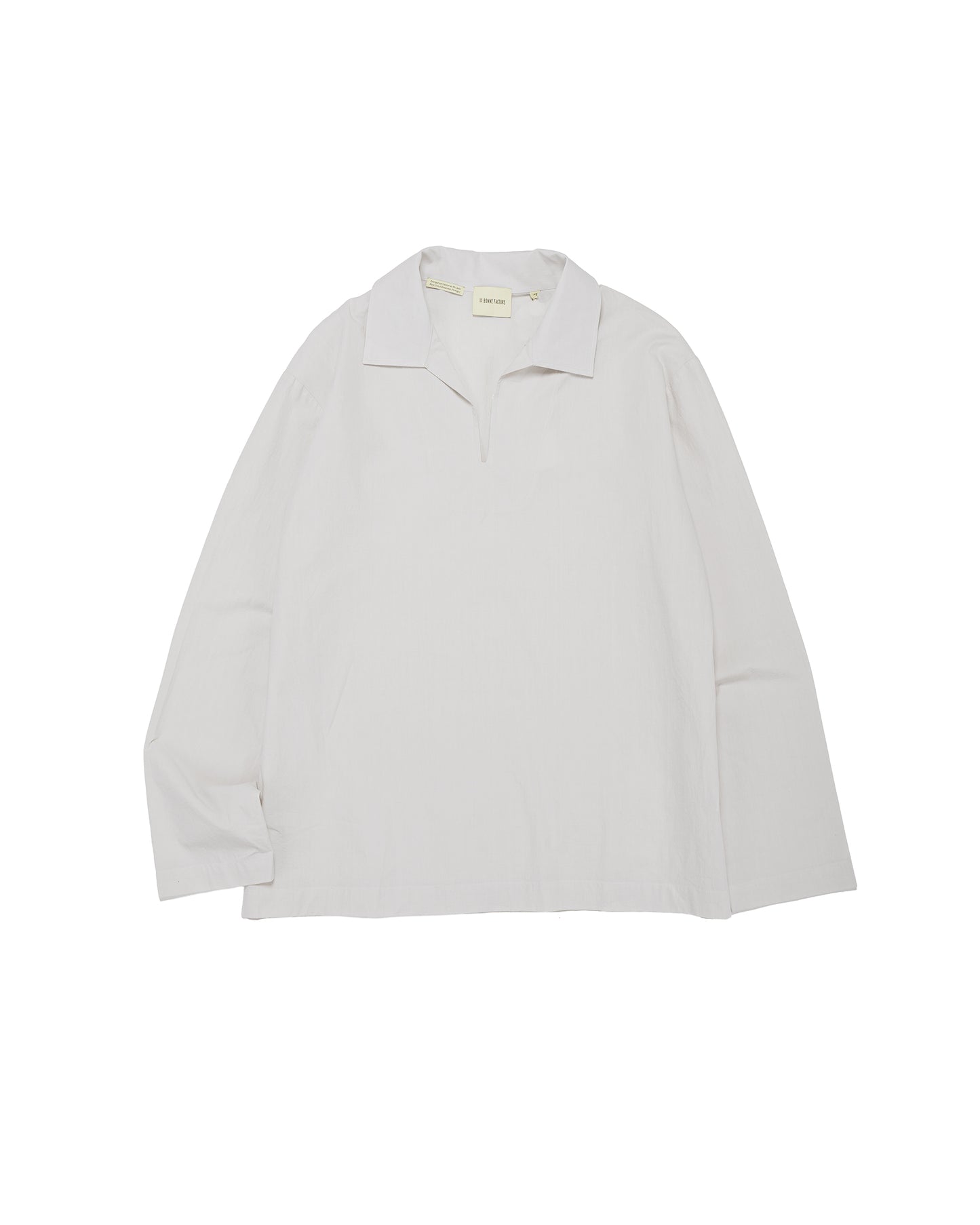 lost & found De Bonne Facture De Bonne Facture Vareuse Organic Cotton Mineral White