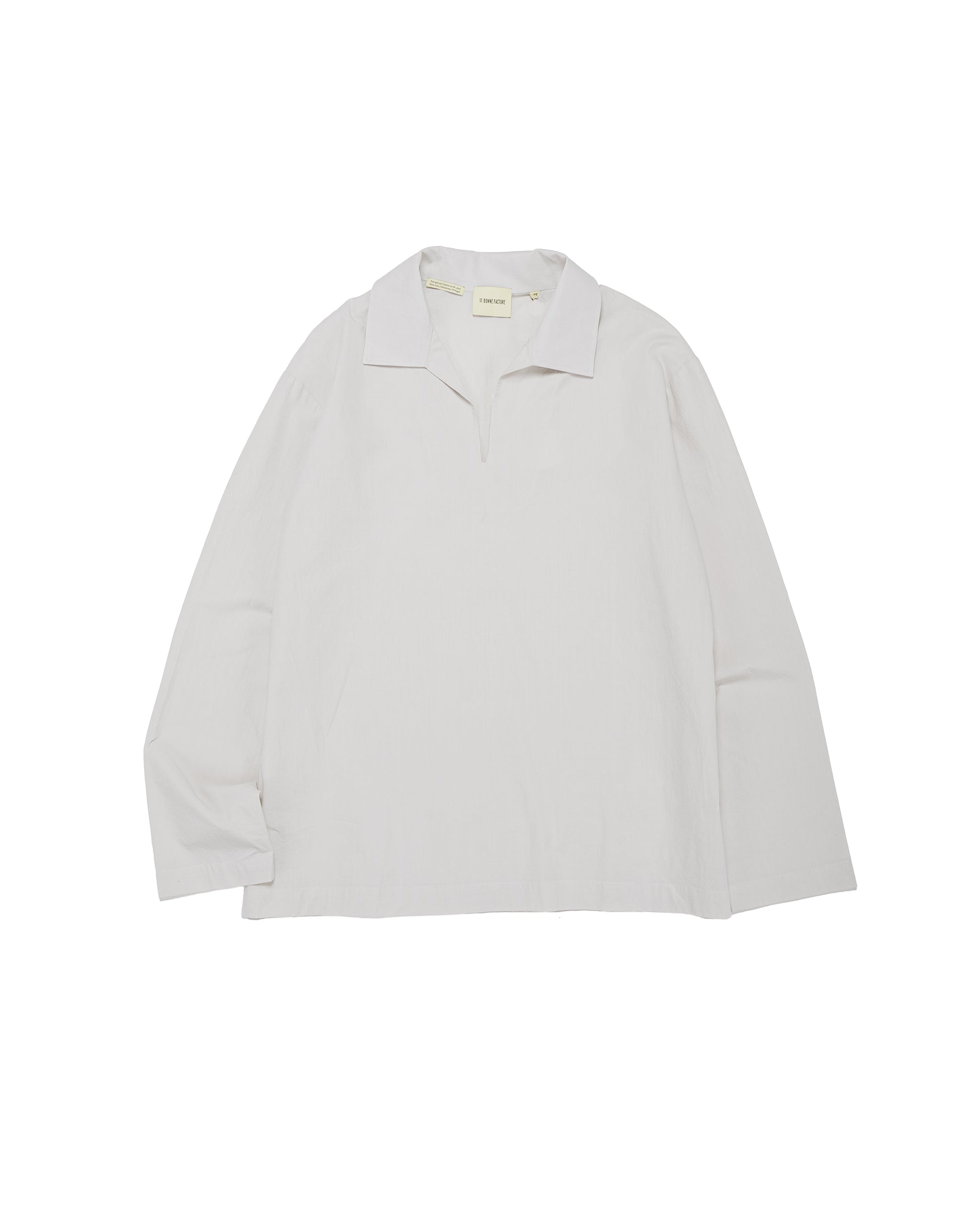 lost & found De Bonne Facture De Bonne Facture Vareuse Organic Cotton Mineral White
