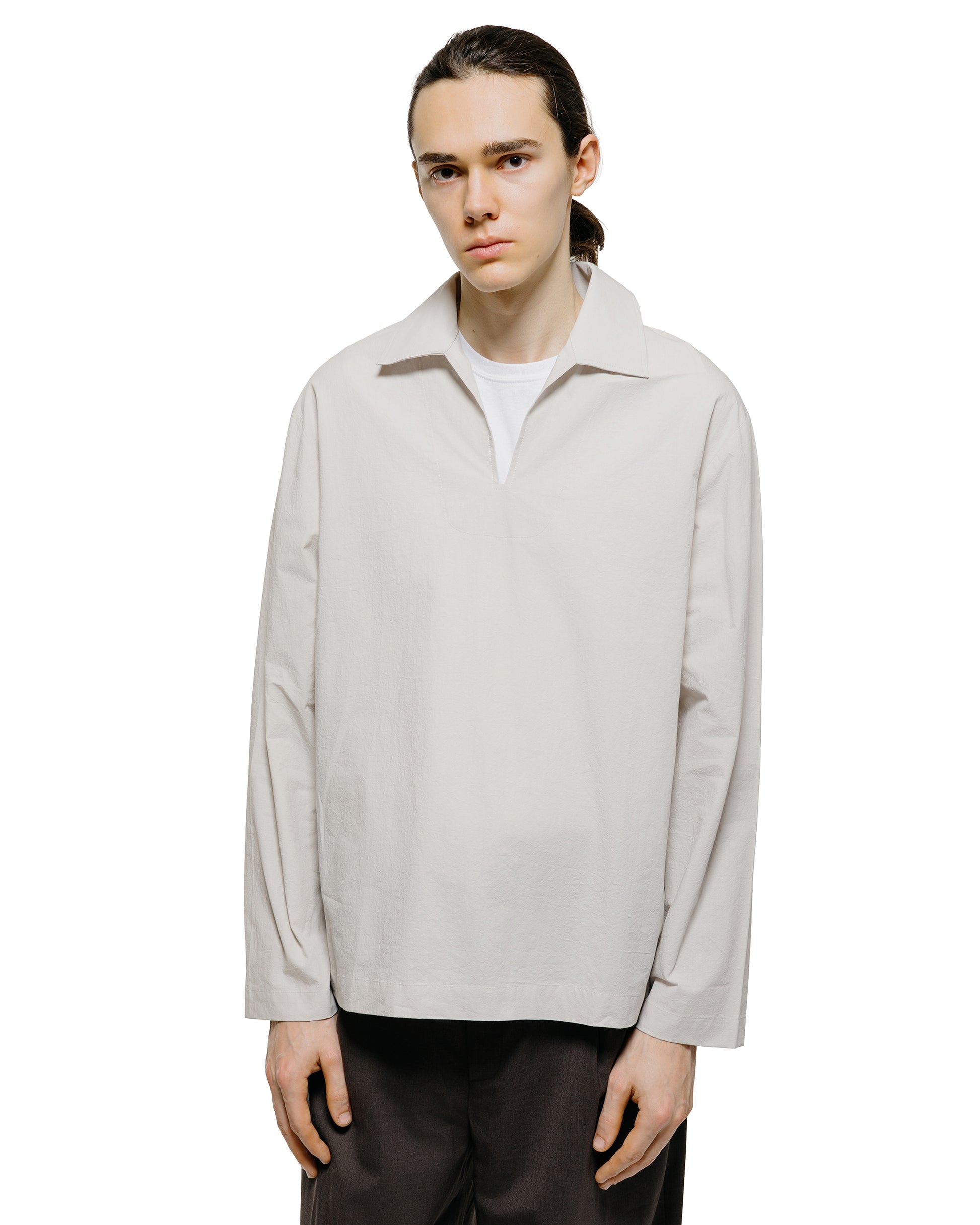 lost & found De Bonne Facture De Bonne Facture Vareuse Organic Cotton Mineral White