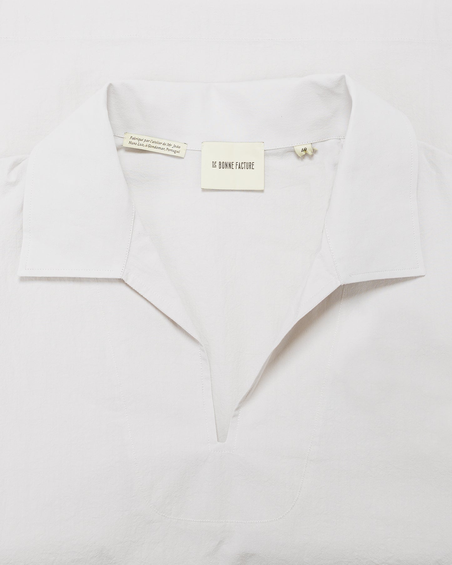 lost & found De Bonne Facture De Bonne Facture Vareuse Organic Cotton Mineral White