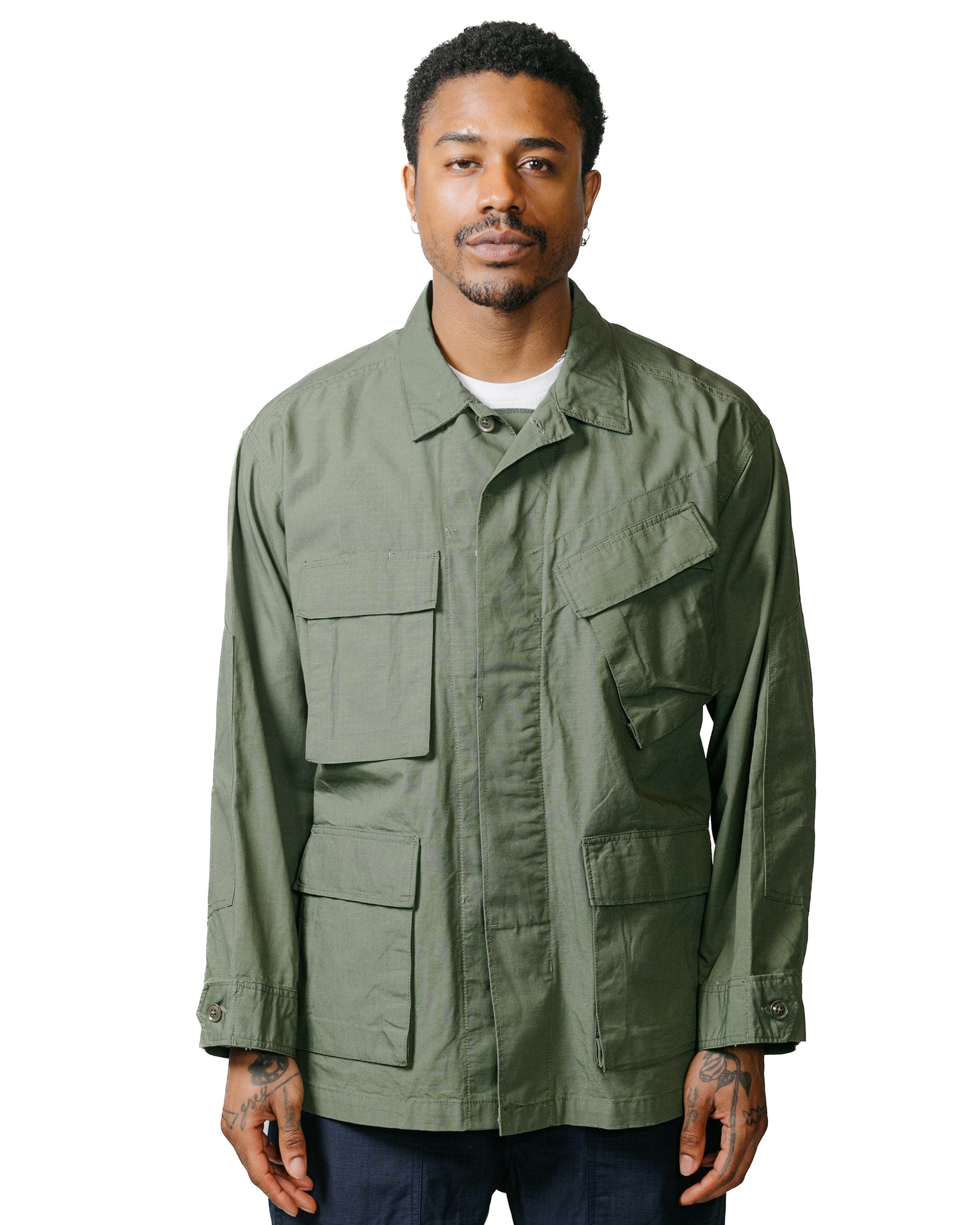 lost & found Engineered Garments Engineered Garments BDU Jacket Olive Cotton Ripstop