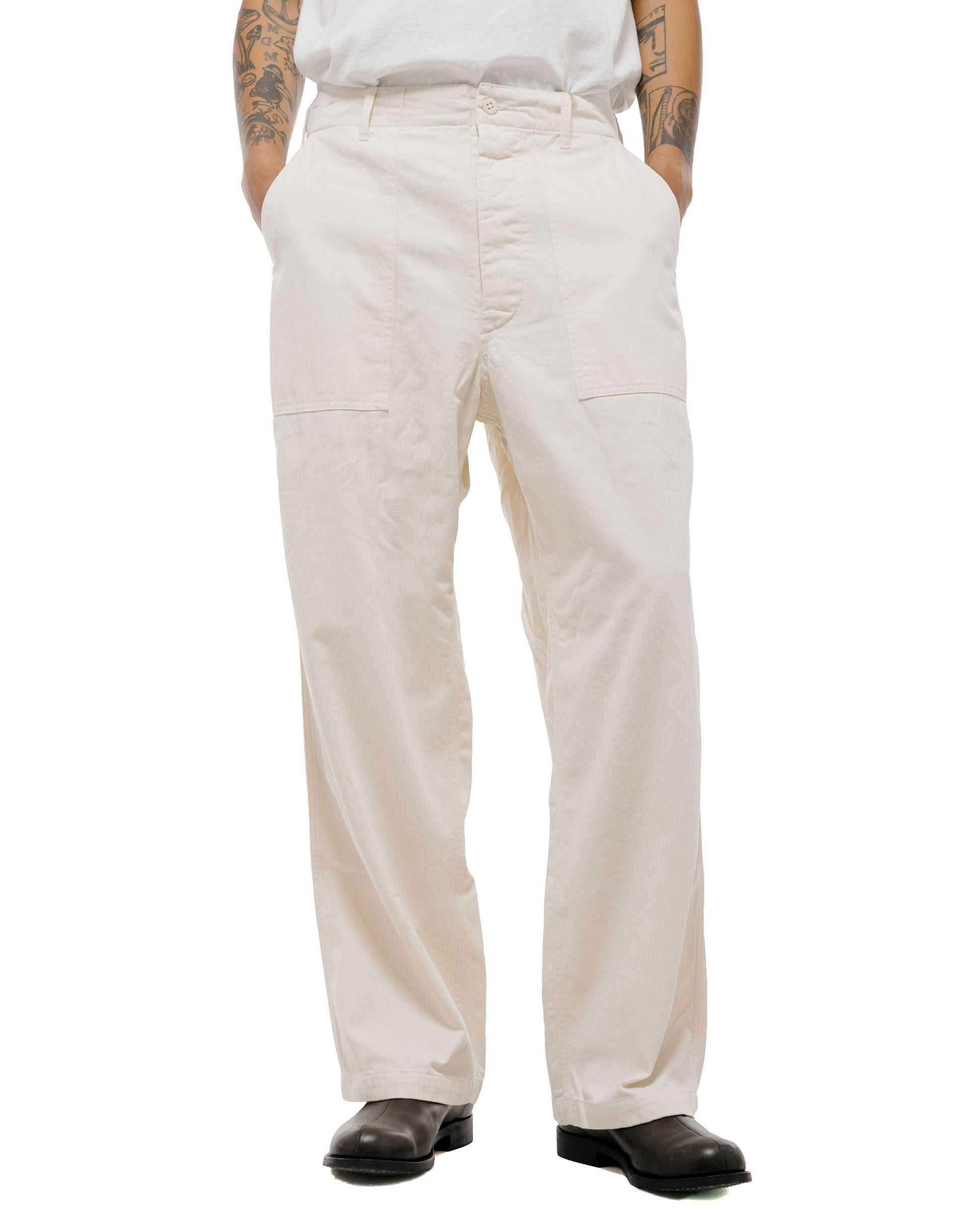 Engineered Garments Workaday Fatigue Pant Natural 7oz Cotton HB Twill