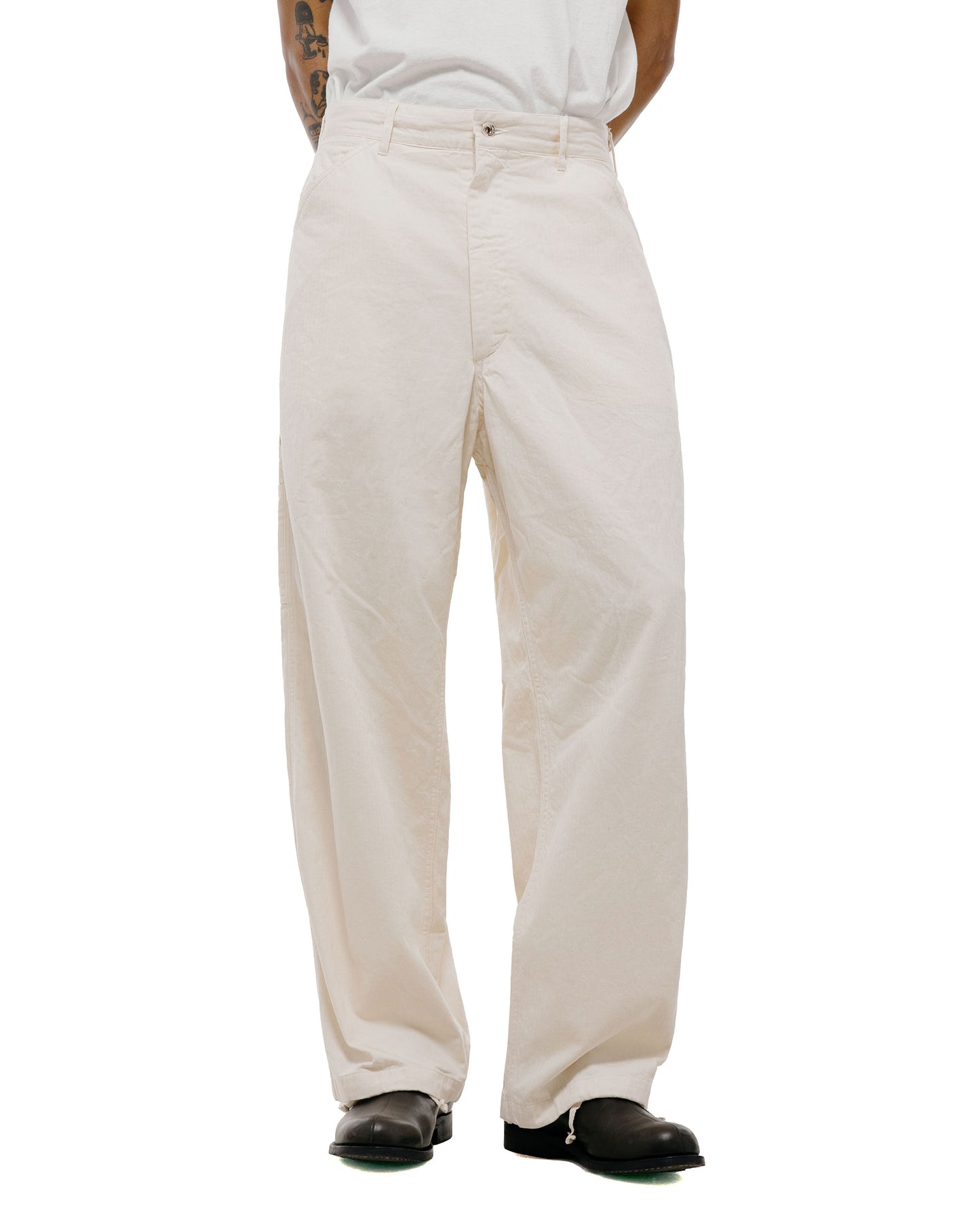 Engineered Garments Workaday Painter Pant Natural 7oz Cotton HB Twill