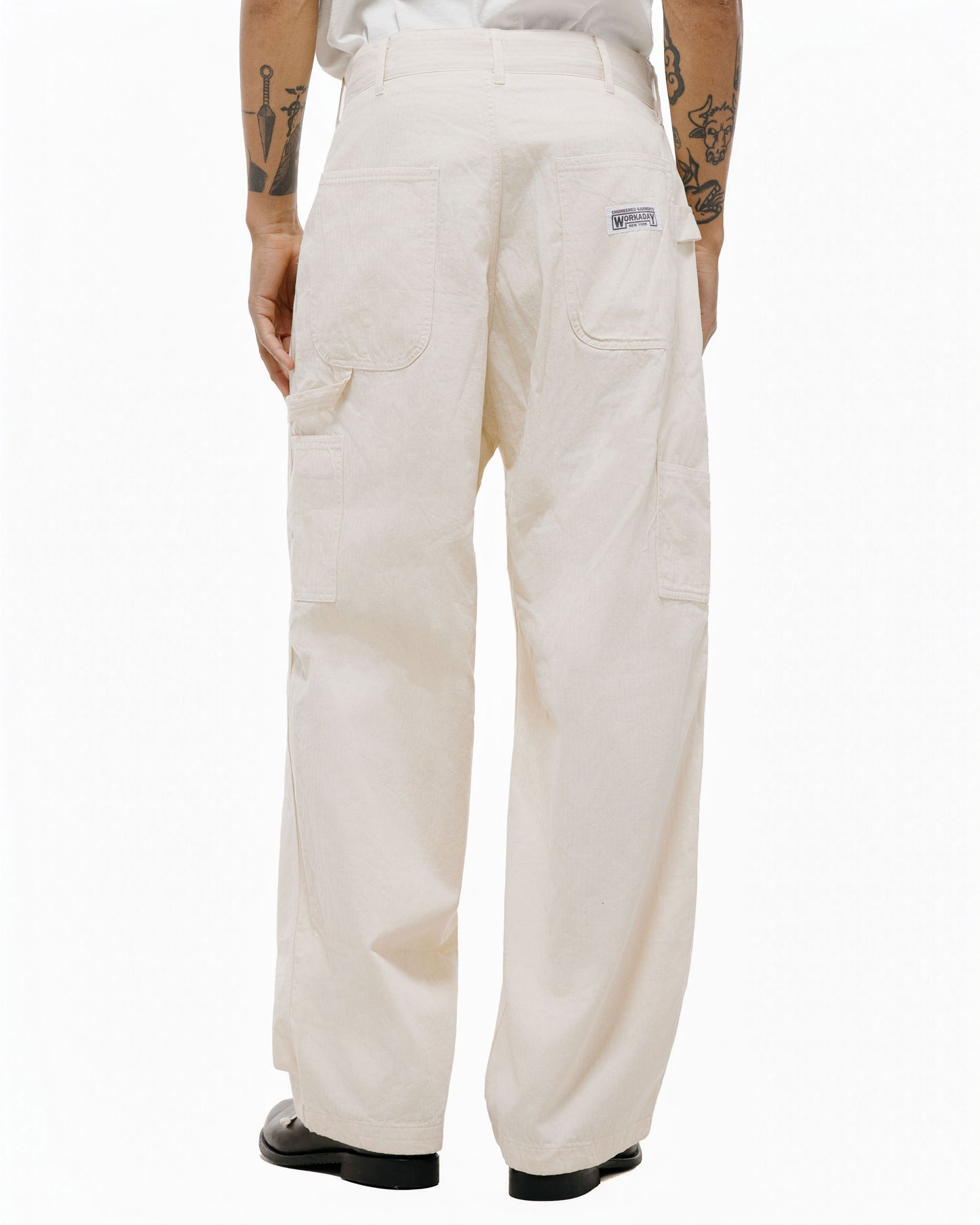 Engineered Garments Workaday Painter Pant Natural 7oz Cotton HB Twill