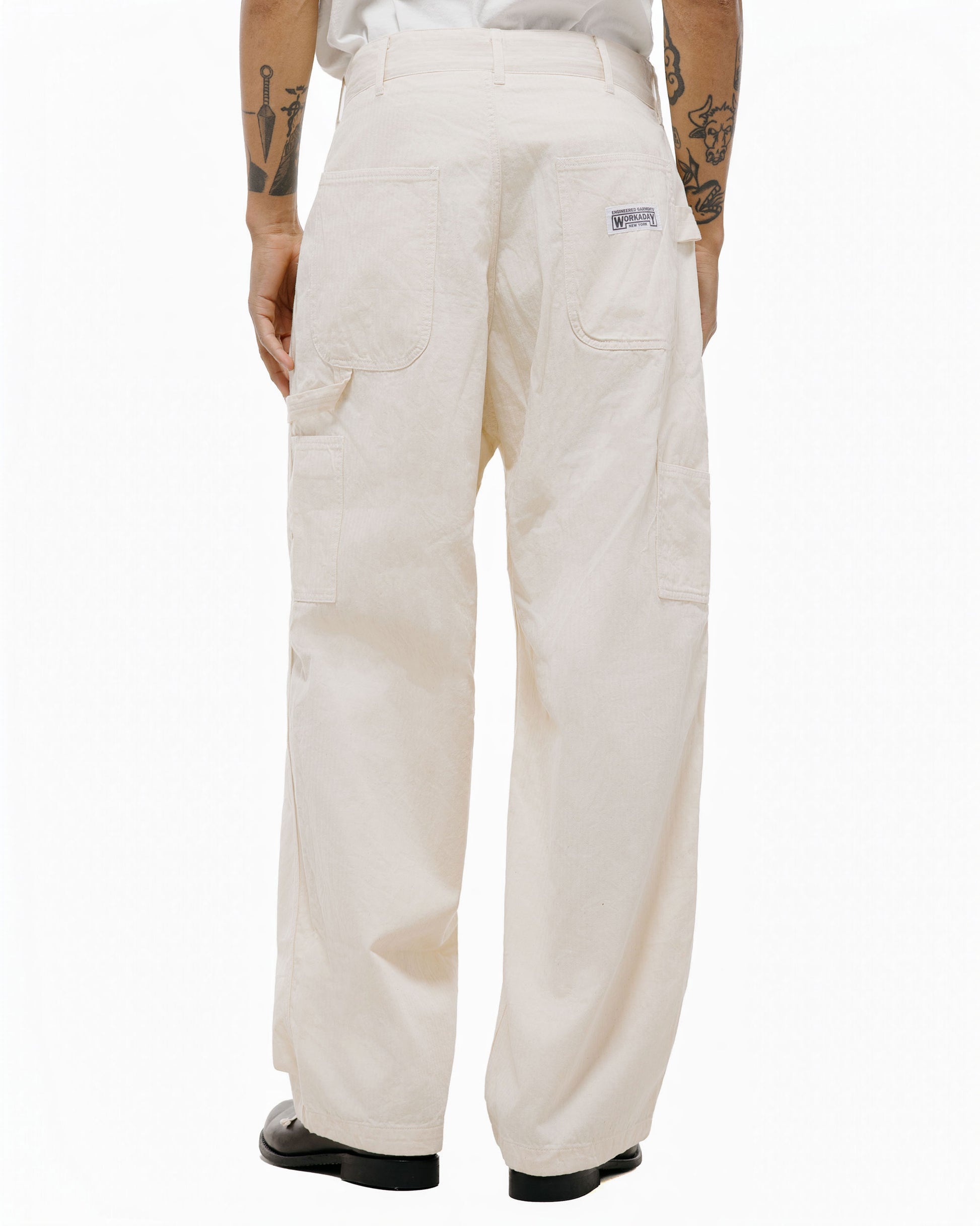 Engineered Garments Workaday Painter Pant Natural 7oz Cotton HB Twill