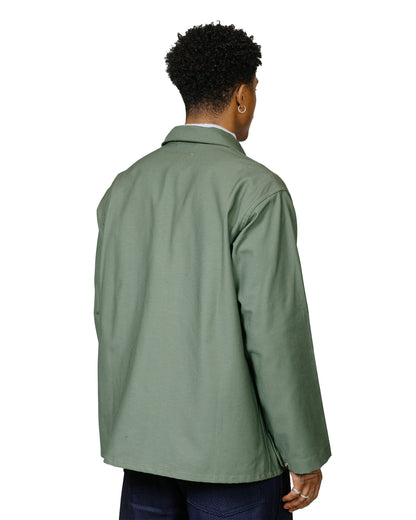 lost & found Engineered Garments Workaday Engineered Garments Workaday Utility Jacket Olive Cotton Reverse Sateen