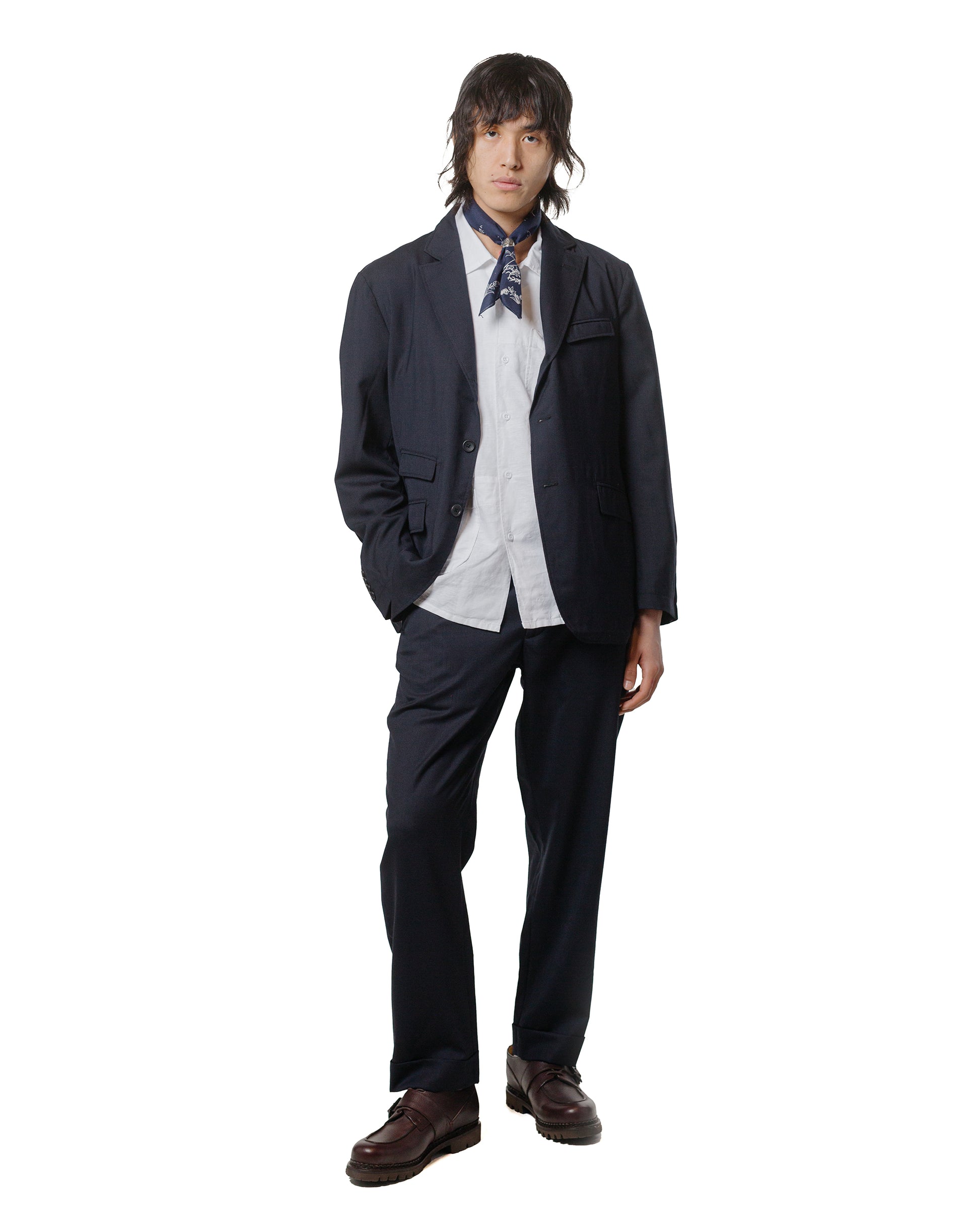 lost & found Engineered Garments Engineered Garments Andover Jacket Dark Navy Tropical Wool