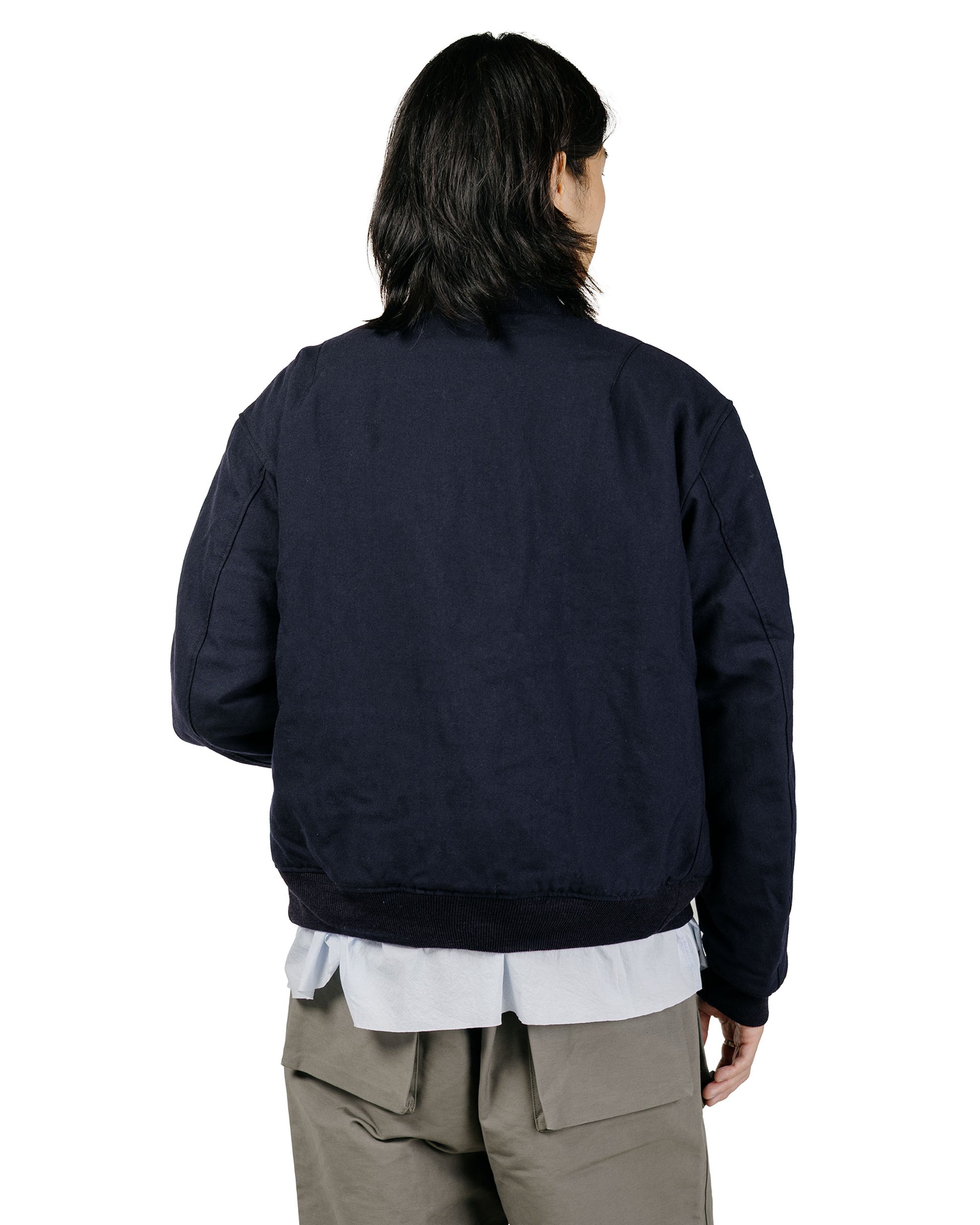 Engineered Garments Aviator Jacket Dark Navy Wool Uniform Serge