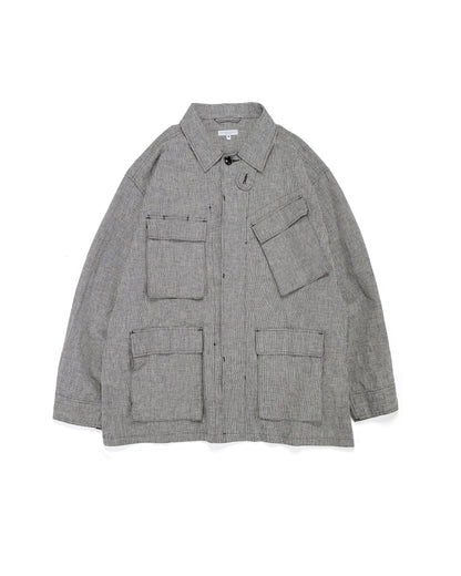 lost & found Engineered Garments Engineered Garments BDU Jacket Black/Grey CL Houndstooth