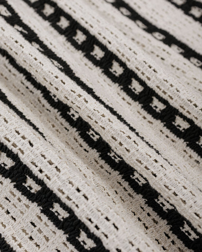 lost & found Engineered Garments Engineered Garments Basque Shirt White/Black Stripe CP Crochet