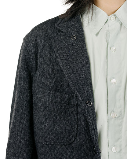 Engineered Garments Bedford Jacket Charcoal Wool Poly Heavy Tweed
