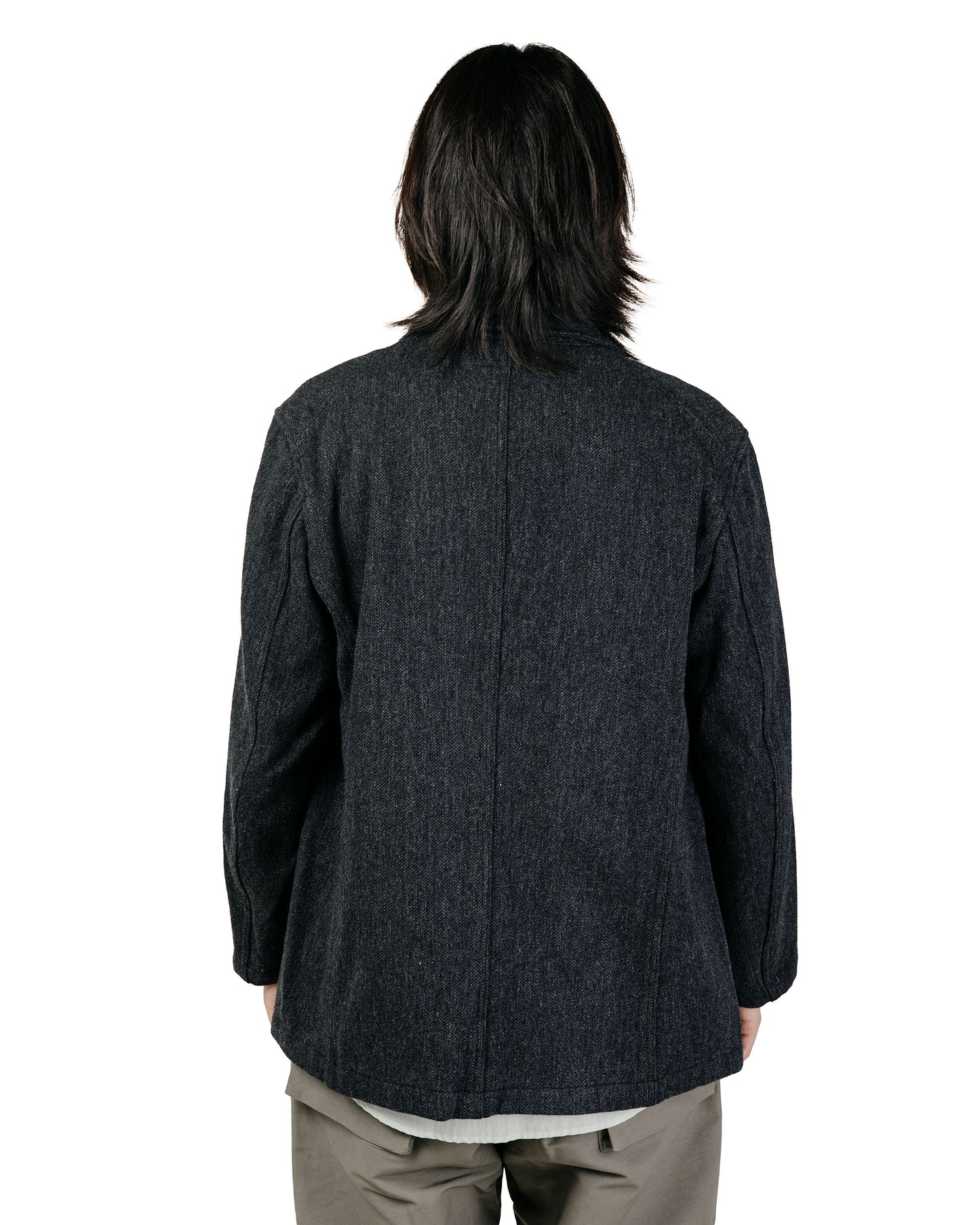 Engineered Garments Bedford Jacket Charcoal Wool Poly Heavy Tweed