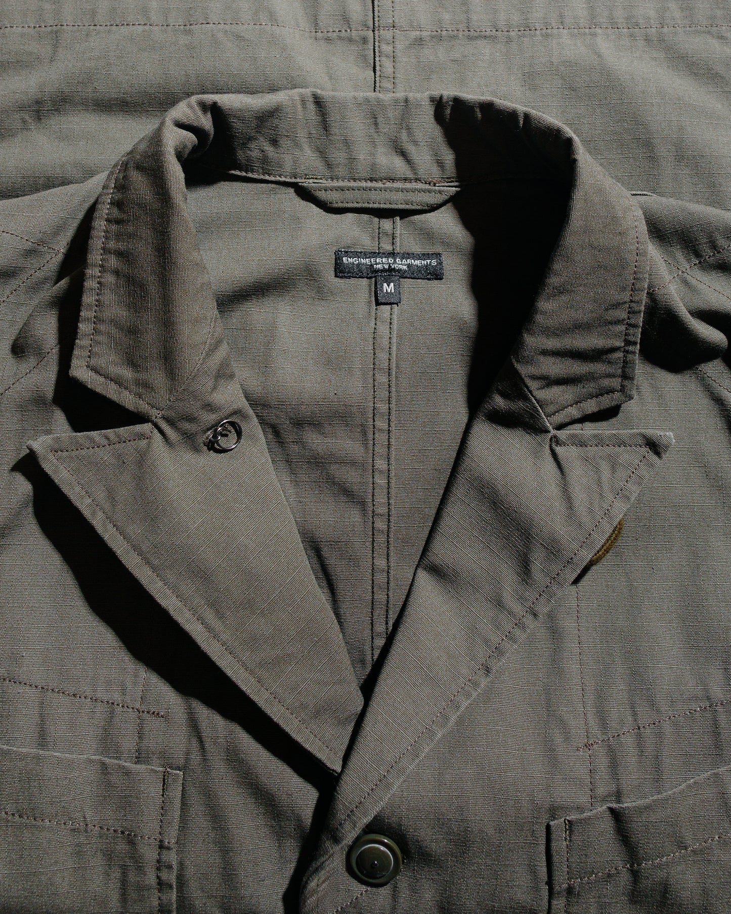 lost & found Engineered Garments Engineered Garments Bedford Jacket Olive Heavyweight Cotton Ripstop