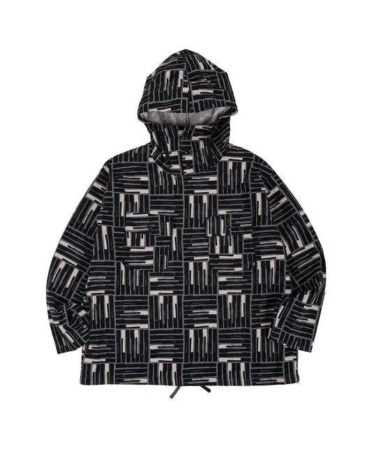 lost & found Engineered Garments Engineered Garments Cagoule Shirt Black CL Tile Print Canvas