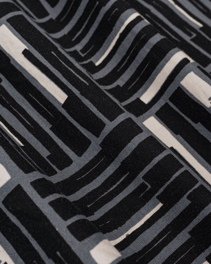 lost & found Engineered Garments Engineered Garments Cagoule Shirt Black CL Tile Print Canvas