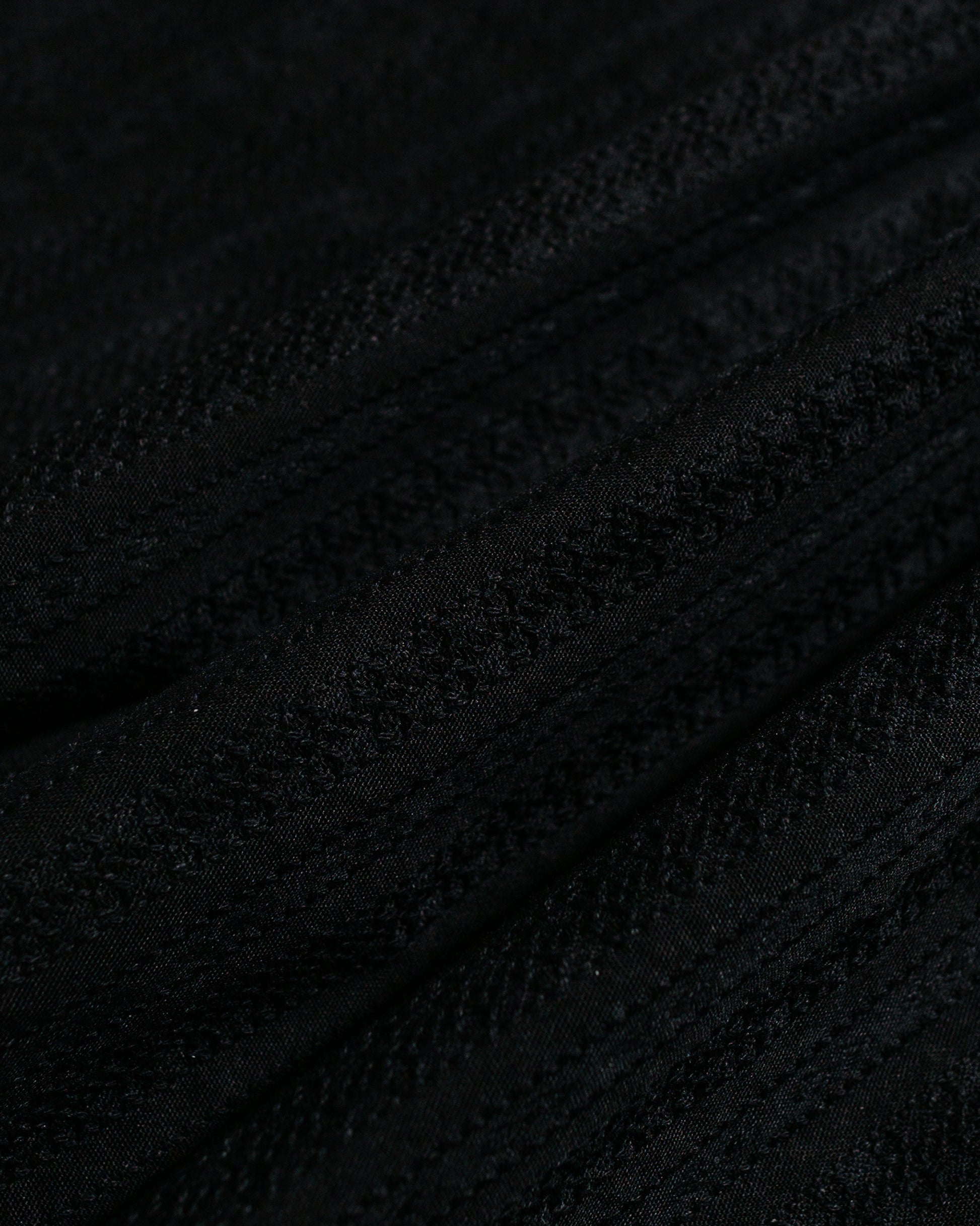 lost & found Engineered Garments Engineered Garments Camp Shirt Black Cotton Lace Stripe Jacquard