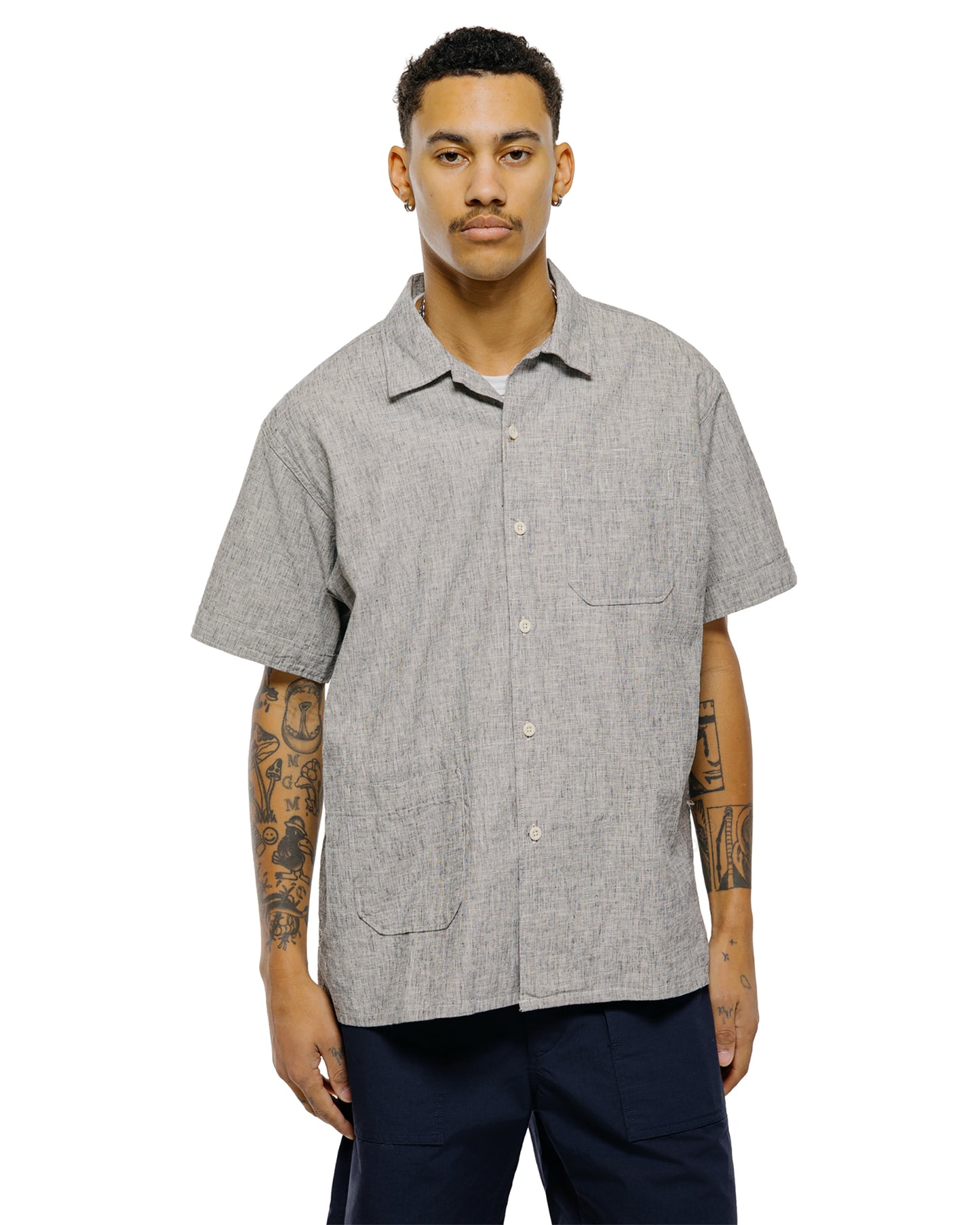 lost & found Engineered Garments Engineered Garments Camp Shirt Heather Grey CL Melange