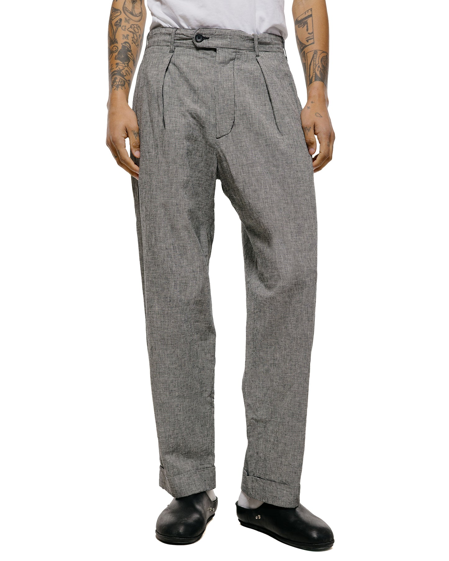 lost & found Engineered Garments Engineered Garments Carlyle Pant Black/Grey CL Houndstooth