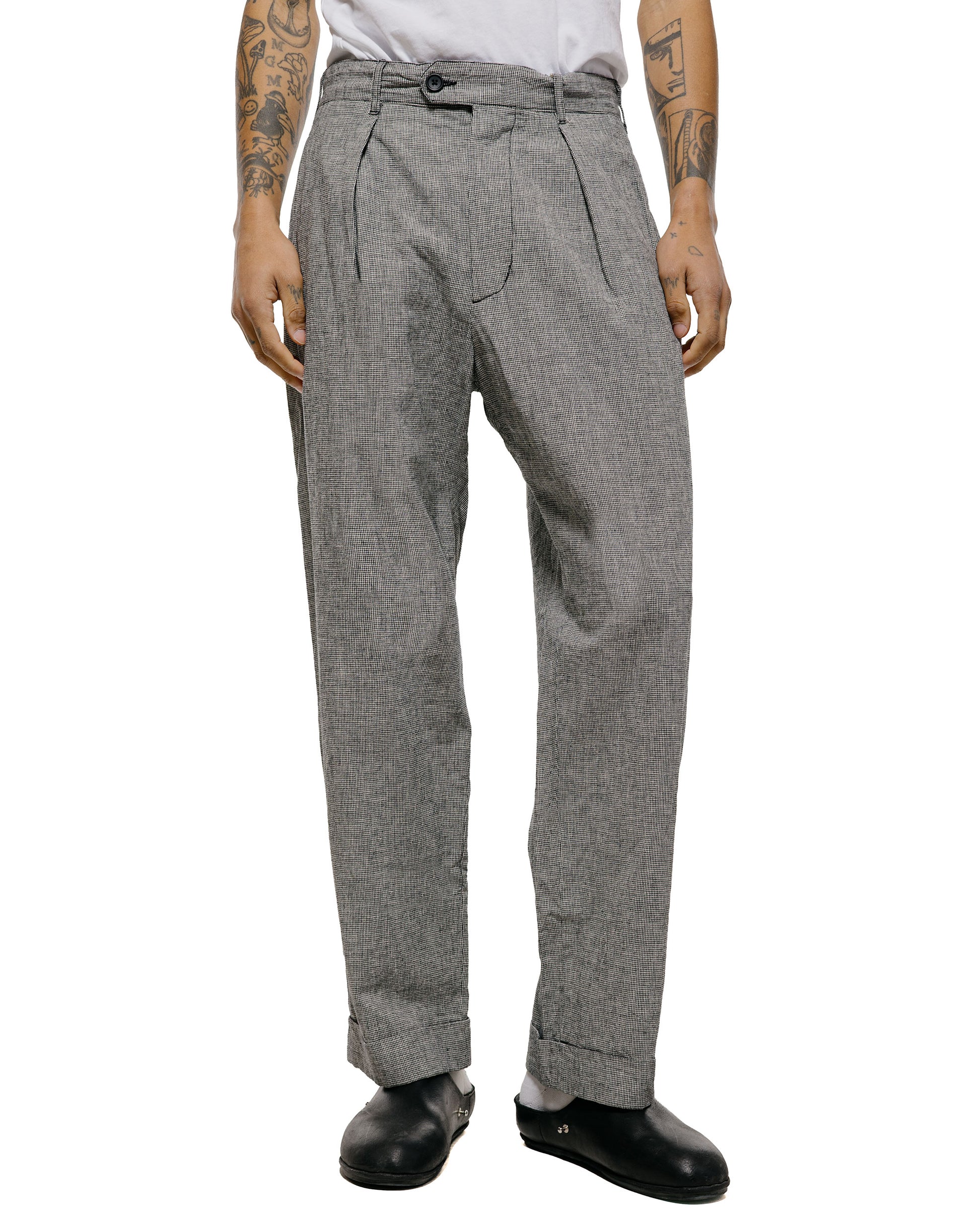 lost & found Engineered Garments Engineered Garments Carlyle Pant Black/Grey CL Houndstooth