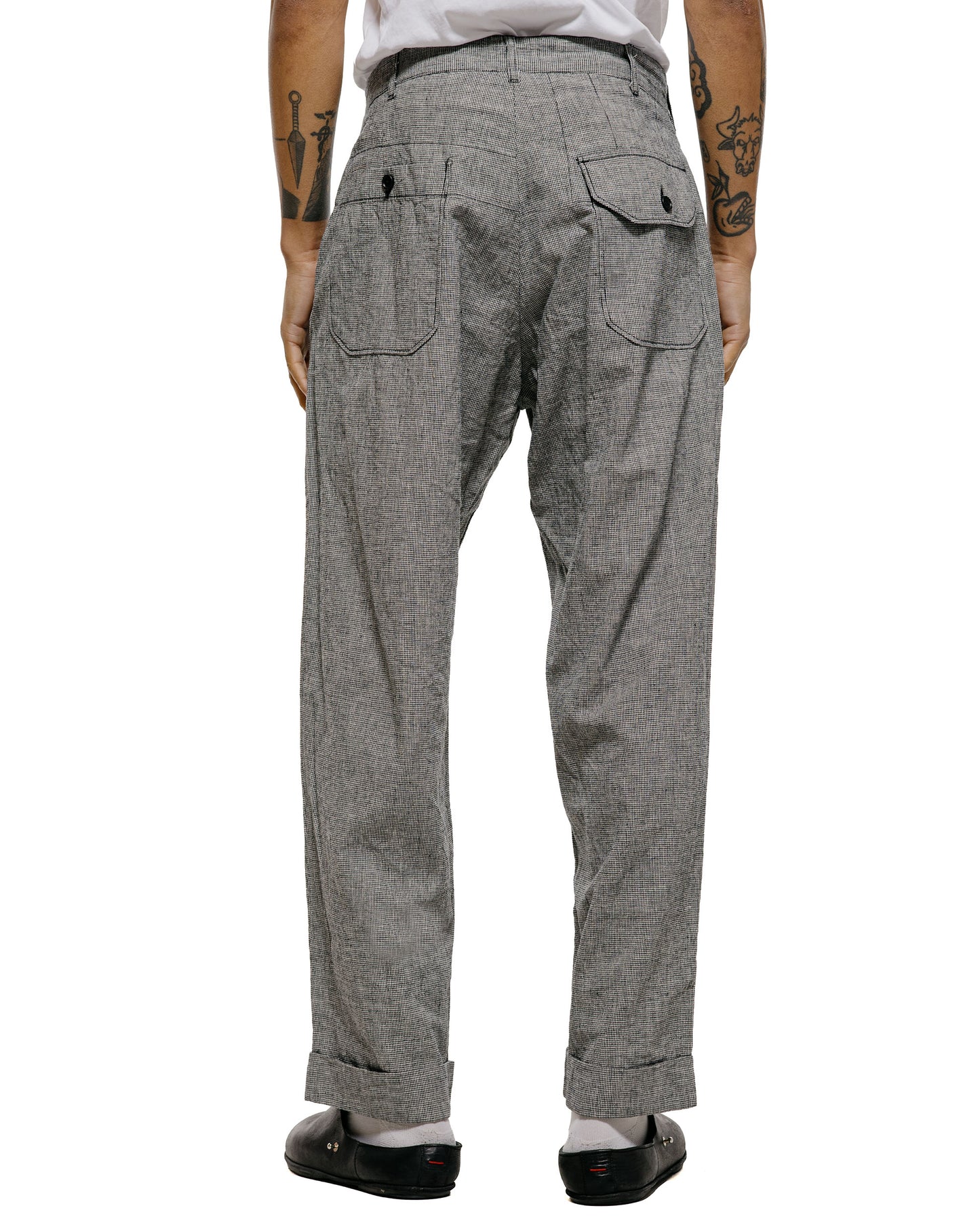 lost & found Engineered Garments Engineered Garments Carlyle Pant Black/Grey CL Houndstooth