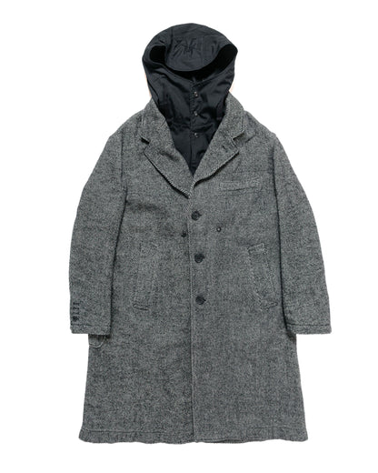 lost & found Engineered Garments Engineered Garments Chester Coat Black Wool Shaggy Twill