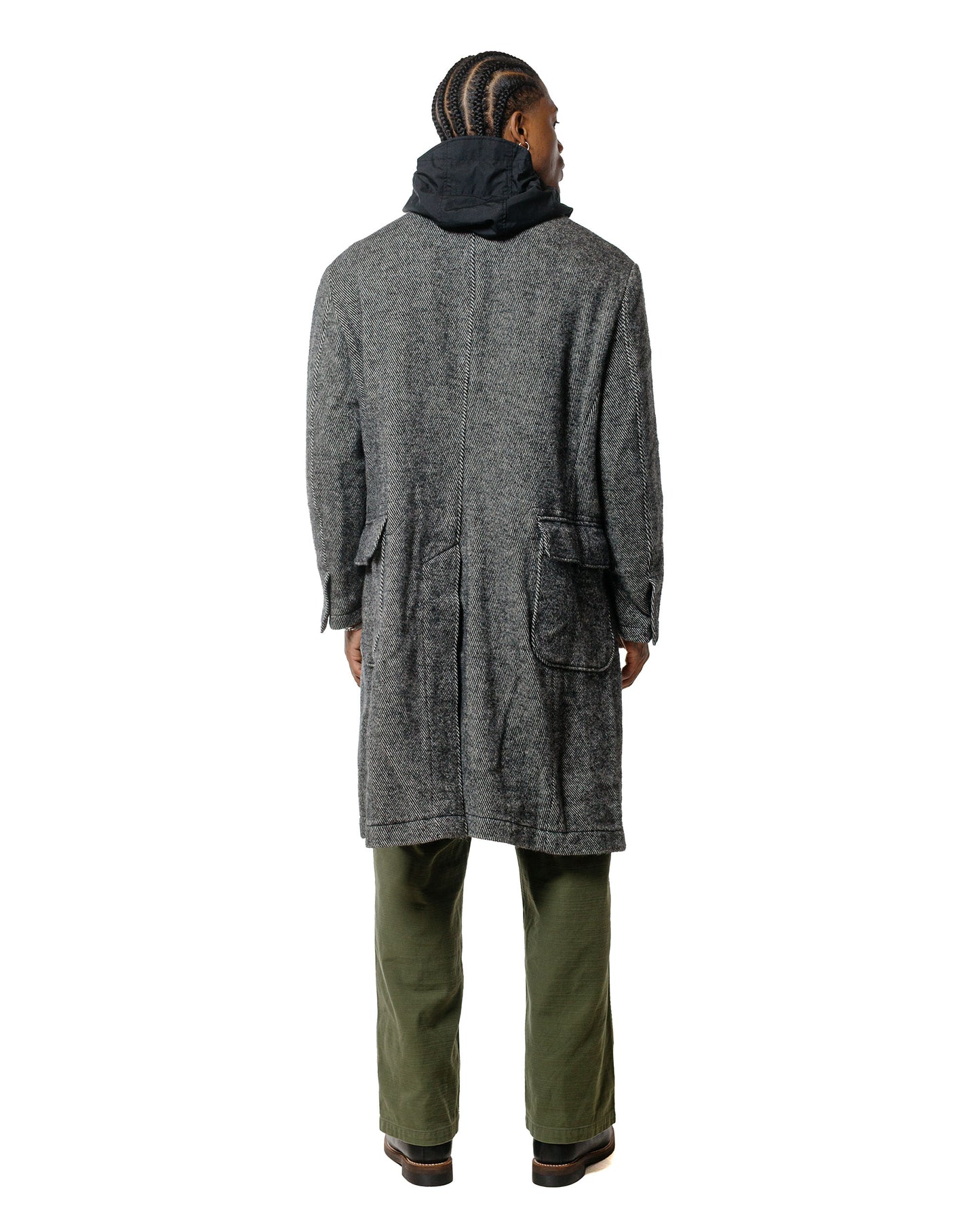lost & found Engineered Garments Engineered Garments Chester Coat Black Wool Shaggy Twill