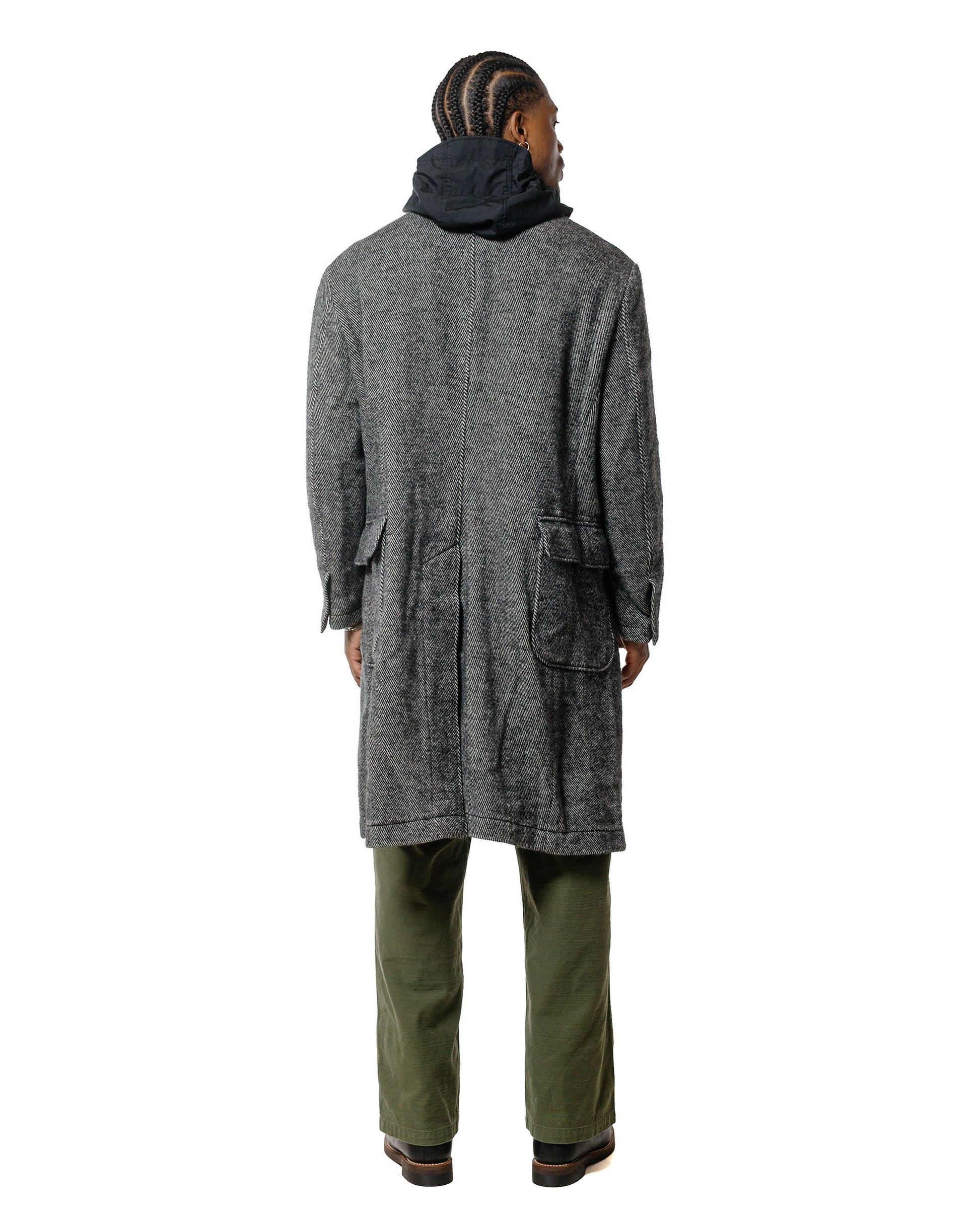 lost & found Engineered Garments Engineered Garments Chester Coat Black Wool Shaggy Twill