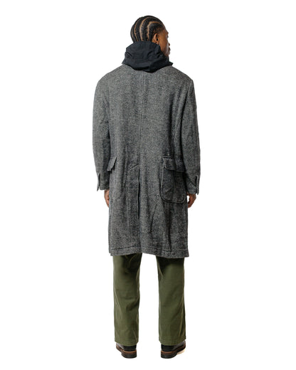 lost & found Engineered Garments Engineered Garments Chester Coat Black Wool Shaggy Twill
