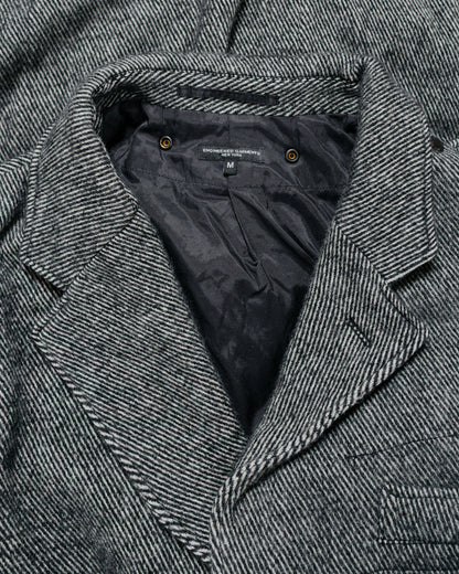 lost & found Engineered Garments Engineered Garments Chester Coat Black Wool Shaggy Twill