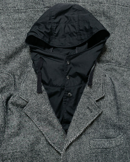 lost & found Engineered Garments Engineered Garments Chester Coat Black Wool Shaggy Twill