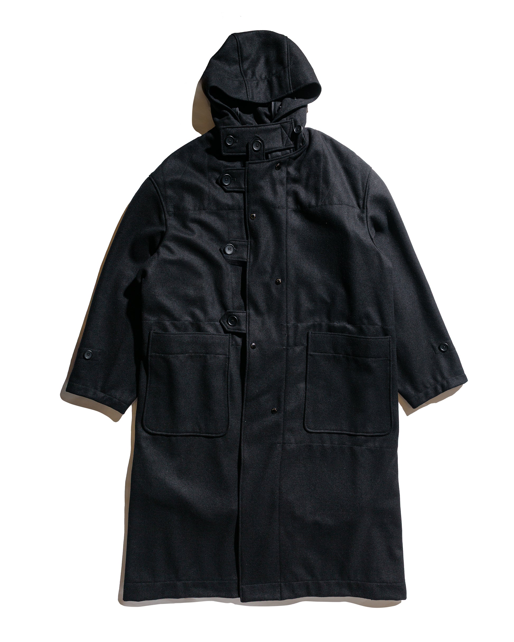 lost & found Engineered Garments Engineered Garments Duffle Coat Black 24oz Wool Melton