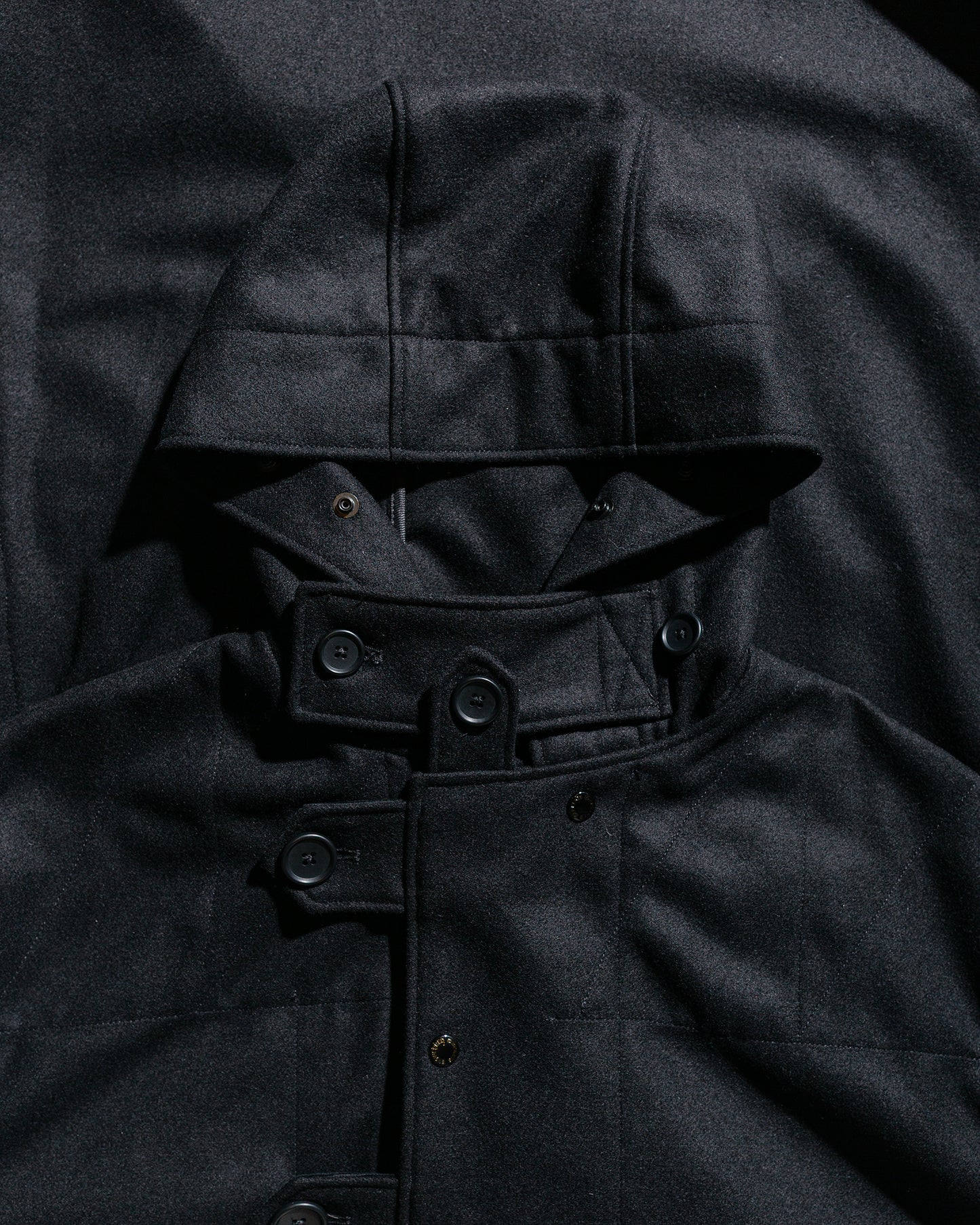 lost & found Engineered Garments Engineered Garments Duffle Coat Black 24oz Wool Melton