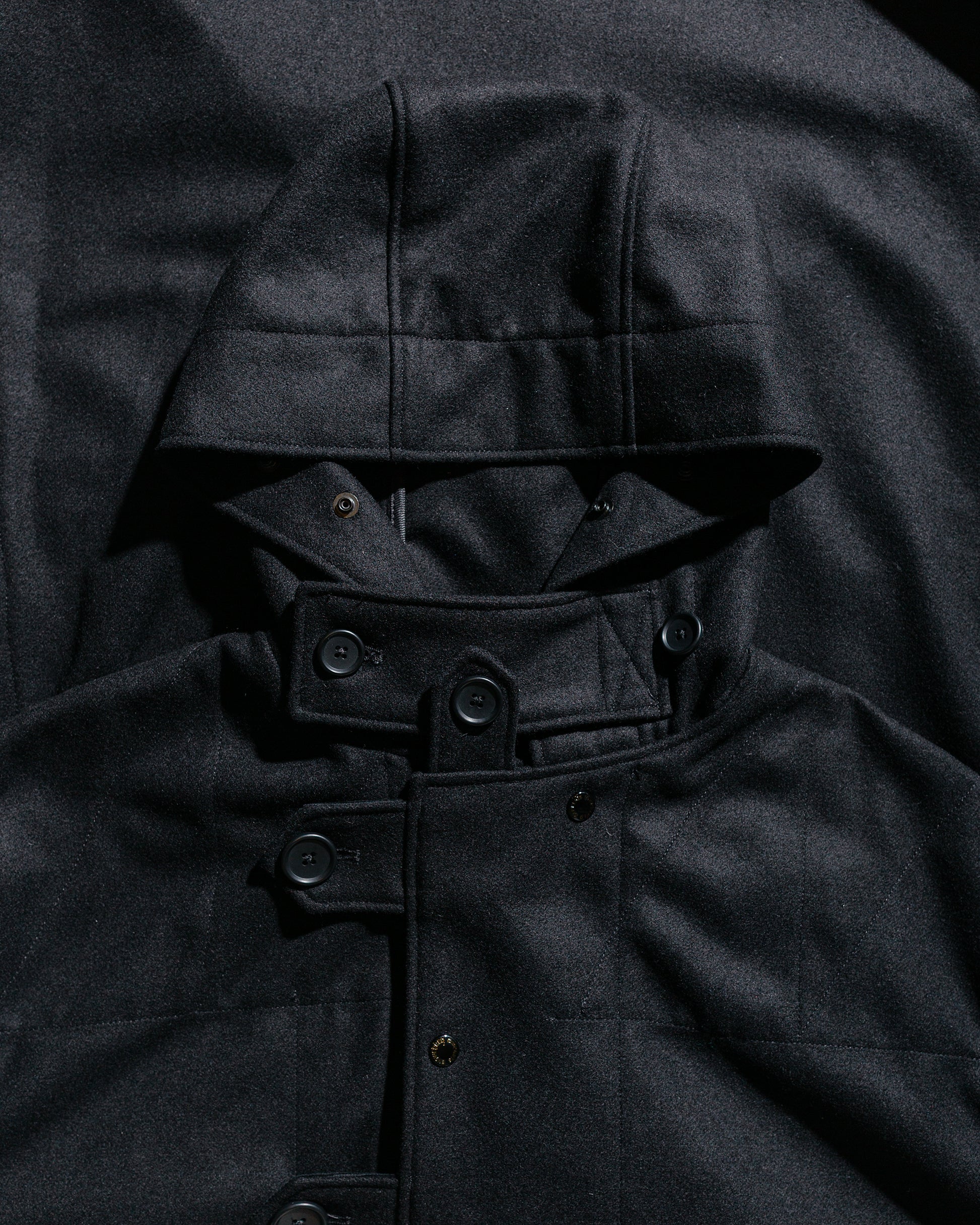 lost & found Engineered Garments Engineered Garments Duffle Coat Black 24oz Wool Melton