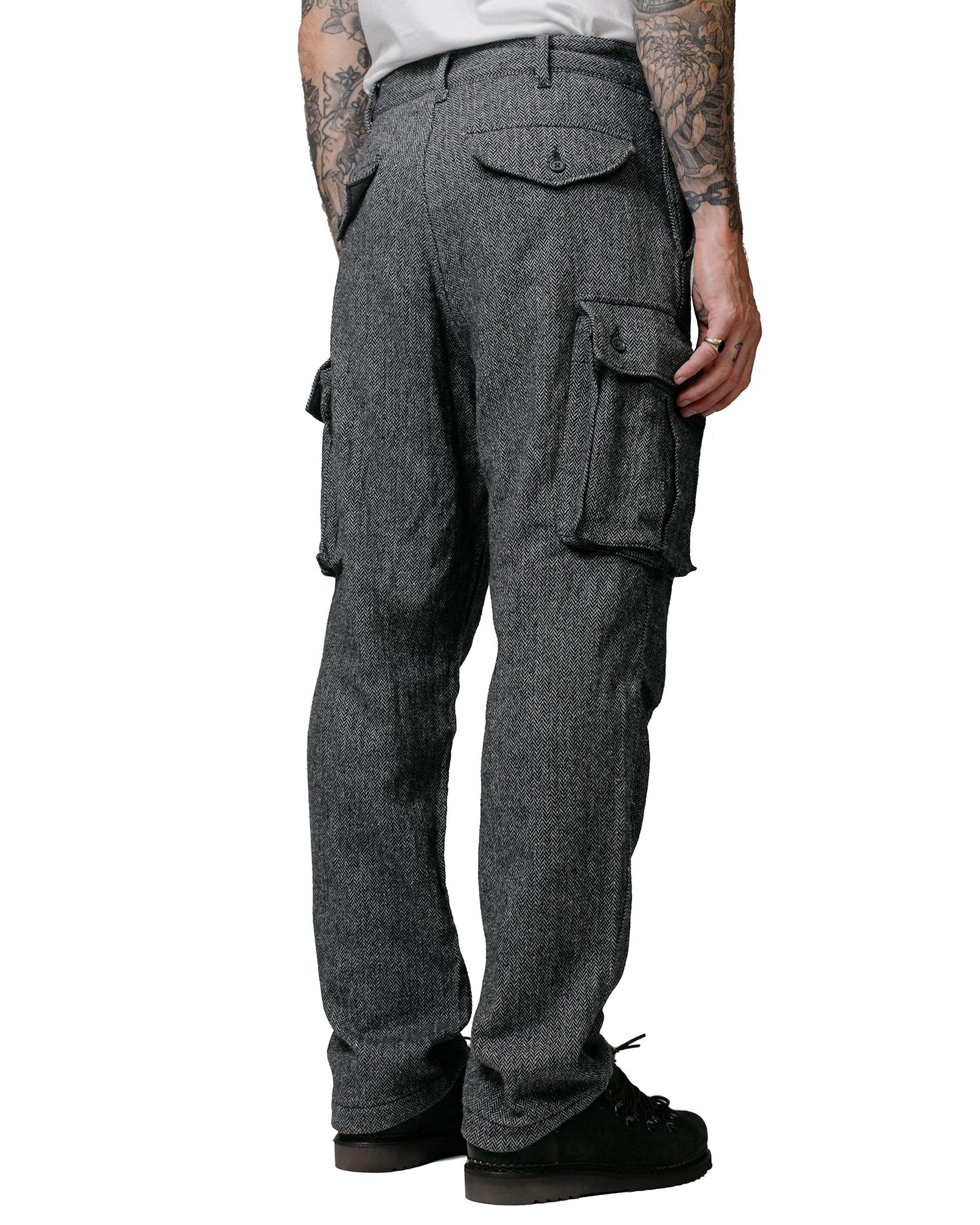 lost & found Engineered Garments Engineered Garments FA Pant Grey Poly Wool Herringbone