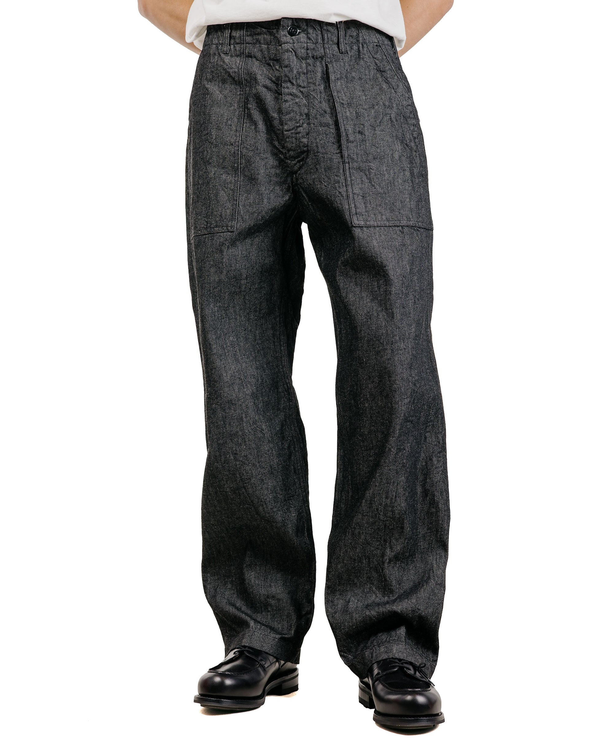 Engineered Garments Fatigue Pant Black Cotton Cone Denim