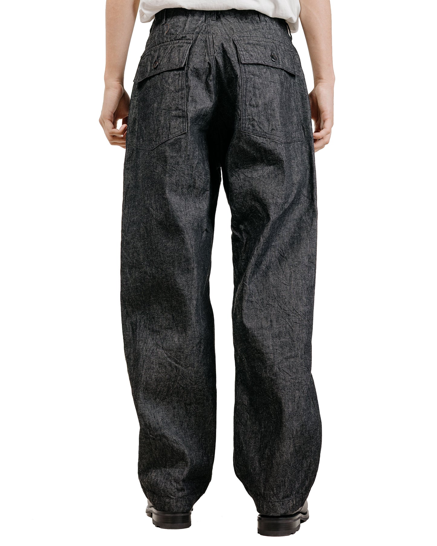 Engineered Garments Fatigue Pant Black Cotton Cone Denim