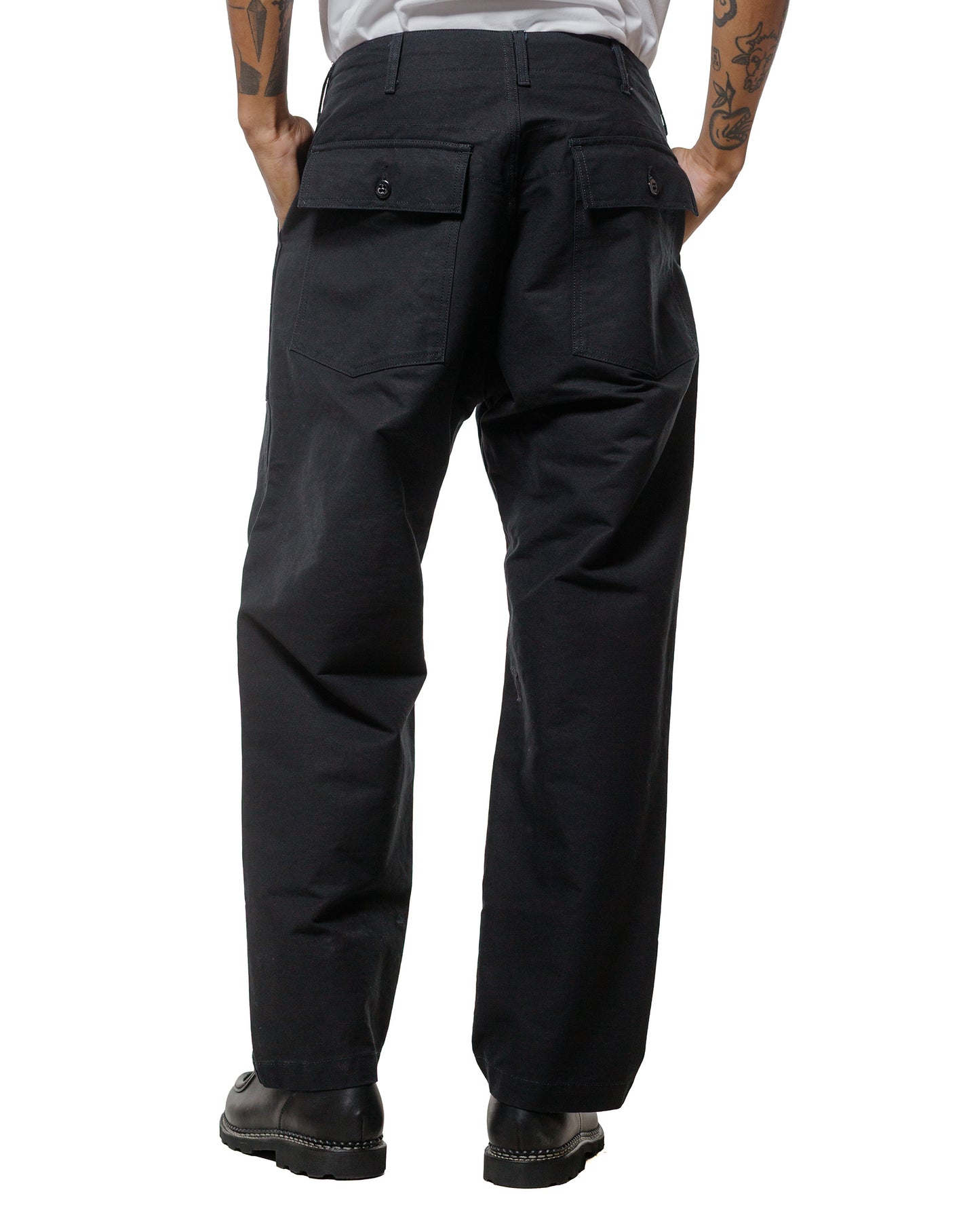 lost & found Engineered Garments Engineered Garments Fatigue Pant Black Cotton Double Cloth