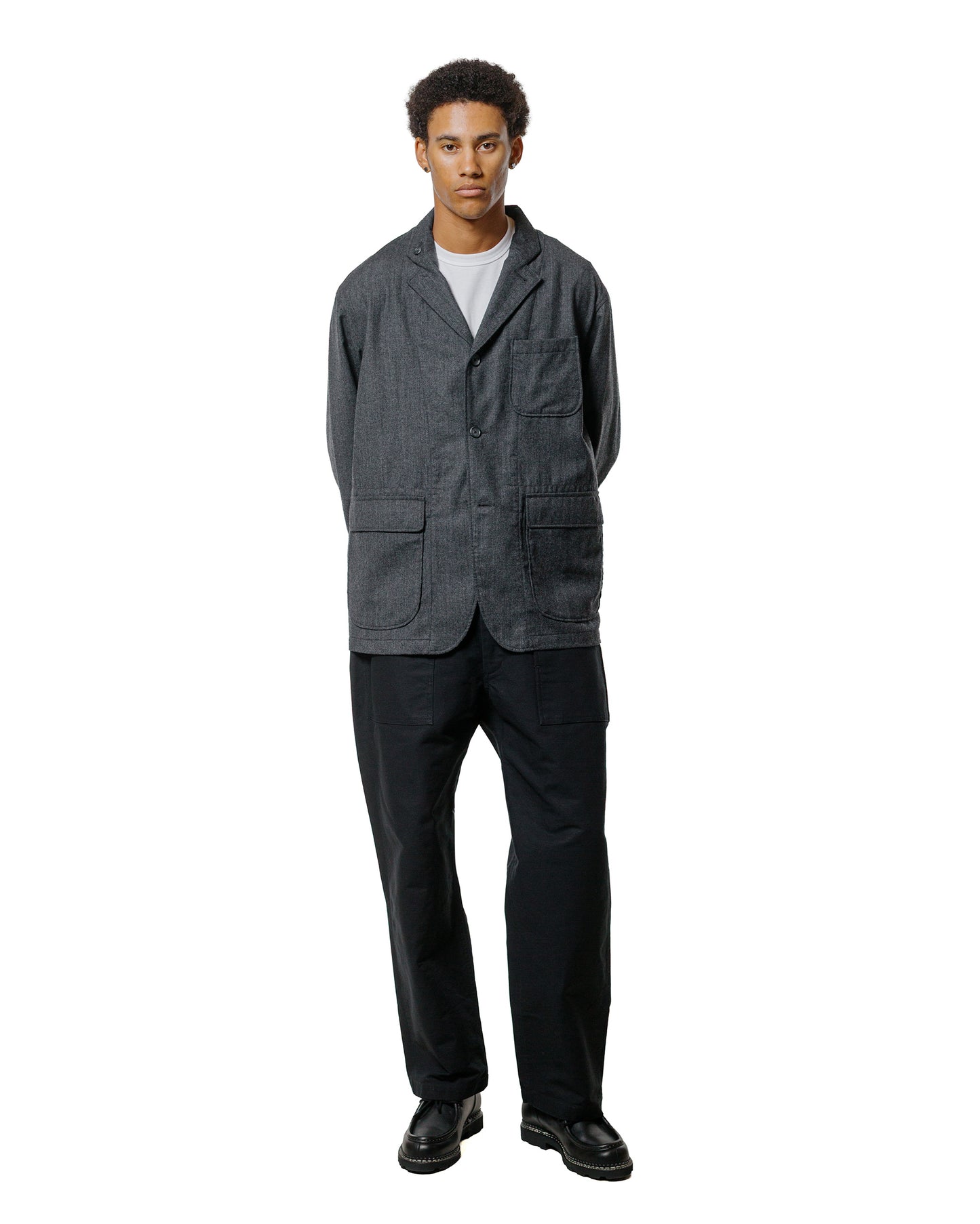lost & found Engineered Garments Engineered Garments Fatigue Pant Black Cotton Double Cloth