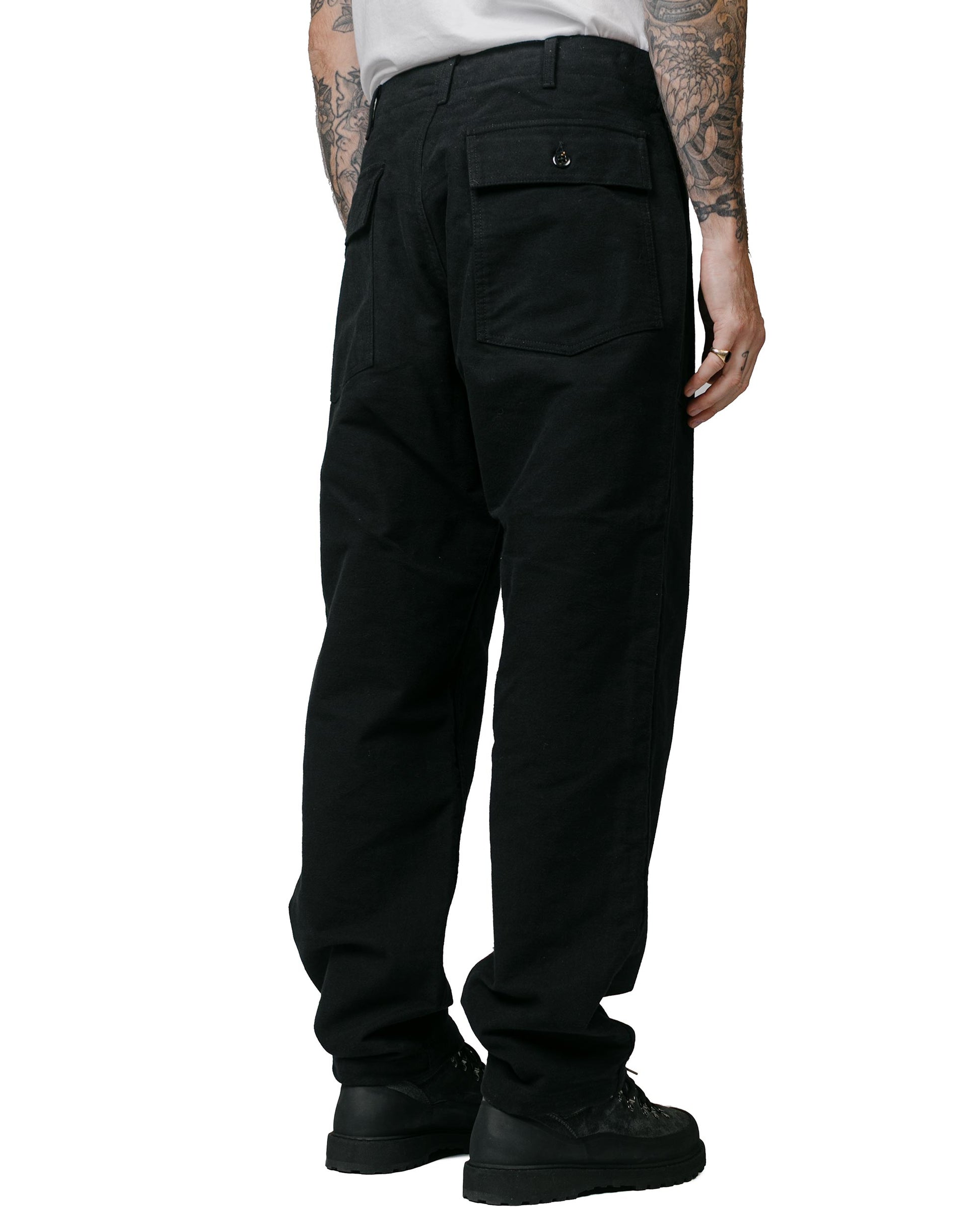 lost & found Engineered Garments Engineered Garments Fatigue Pant Black Cotton Moleskin