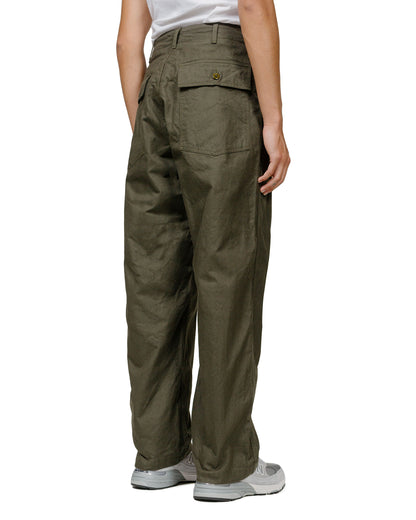 lost & found Engineered Garments Engineered Garments Fatigue Pant Olive Cotton Brushed Herringbone