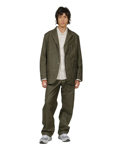 lost & found Engineered Garments Engineered Garments Fatigue Pant Olive Cotton Brushed Herringbone